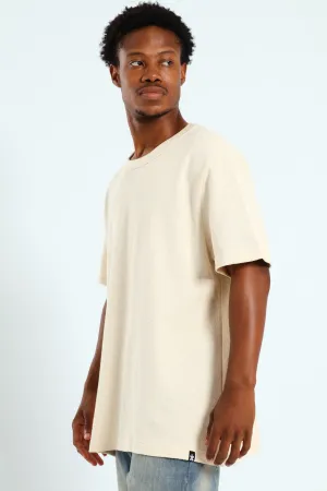 Structured Knit Tee - Off White