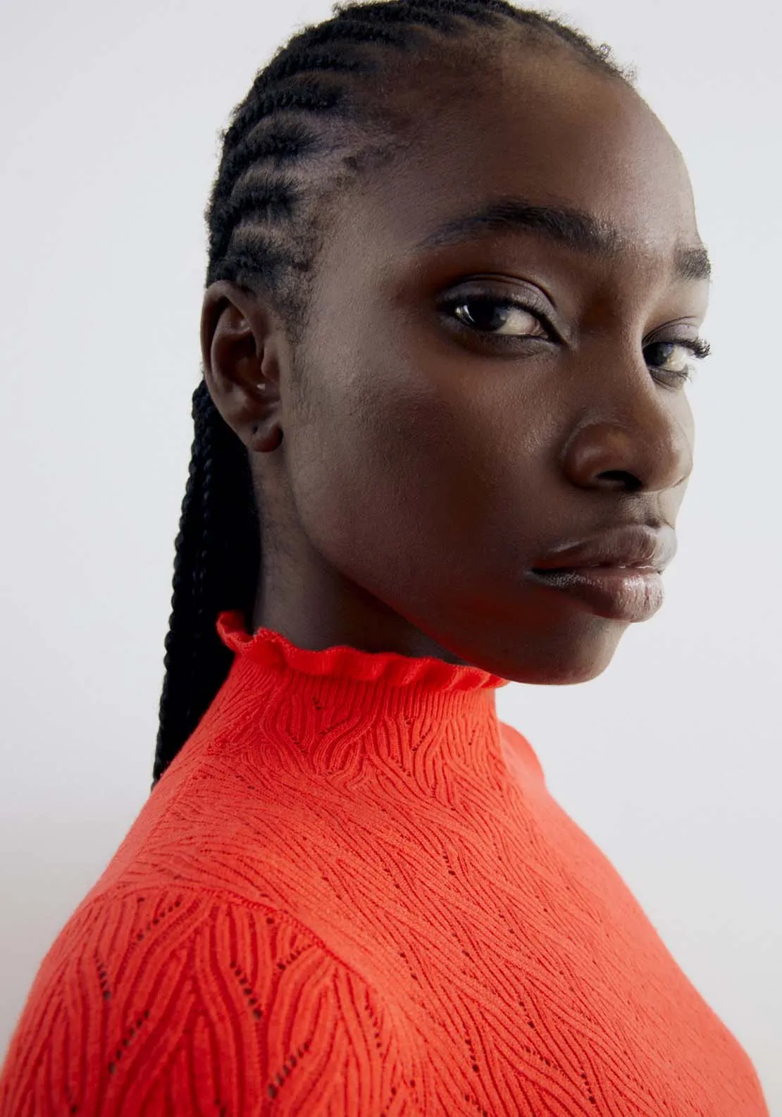 Structured Sweater - Red Floures