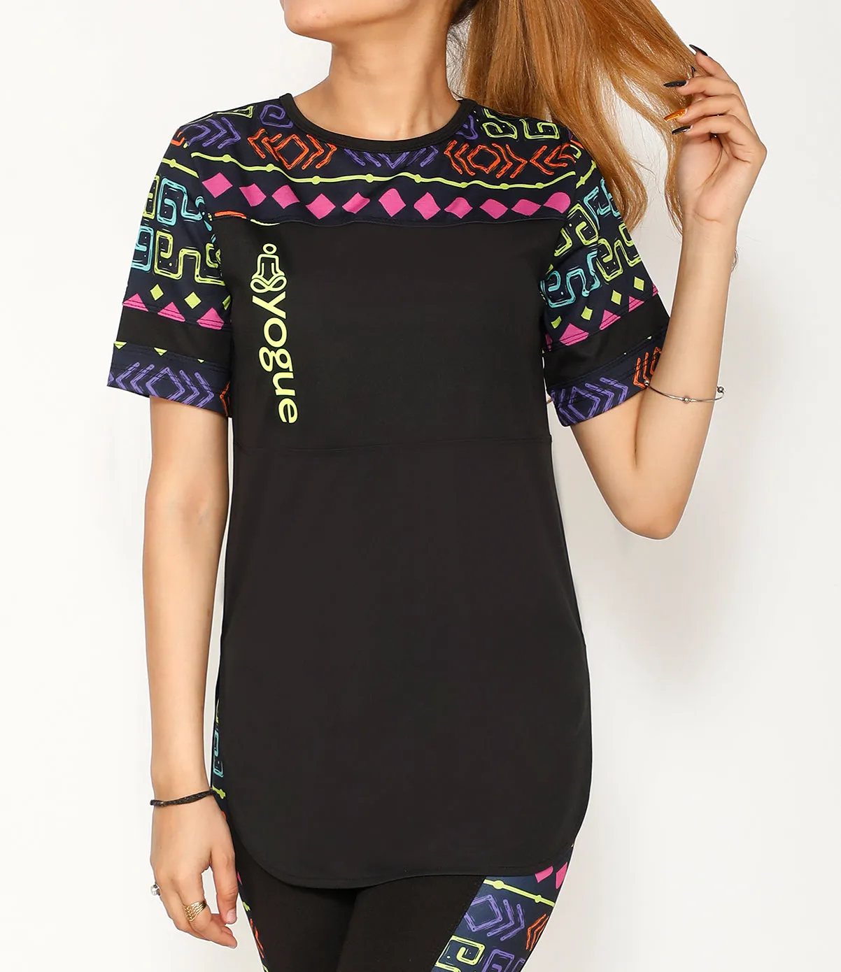 Subsahara Black Long T-Shirt