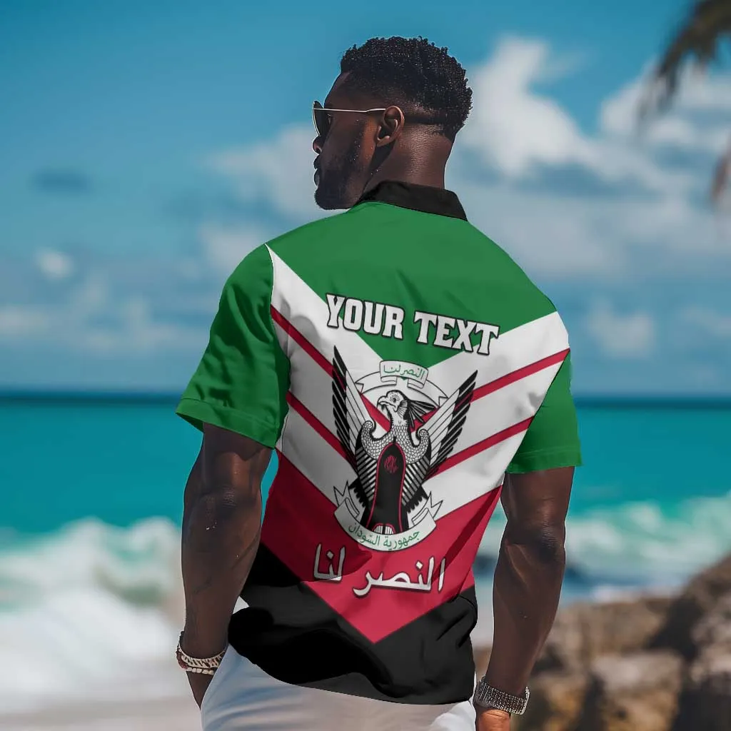 Sudan Independence Day Hawaiian Shirt with Sudanese Secretary Bird LT01