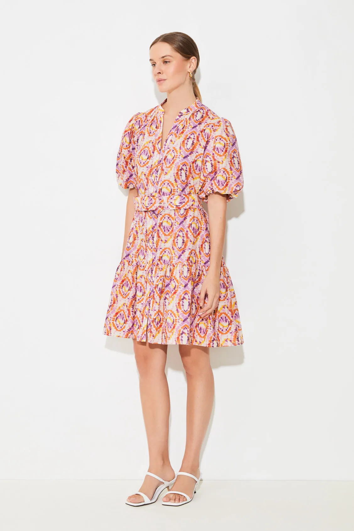 Suncoo Cerrone Retro Print Short Dress