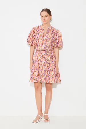 Suncoo Cerrone Retro Print Short Dress