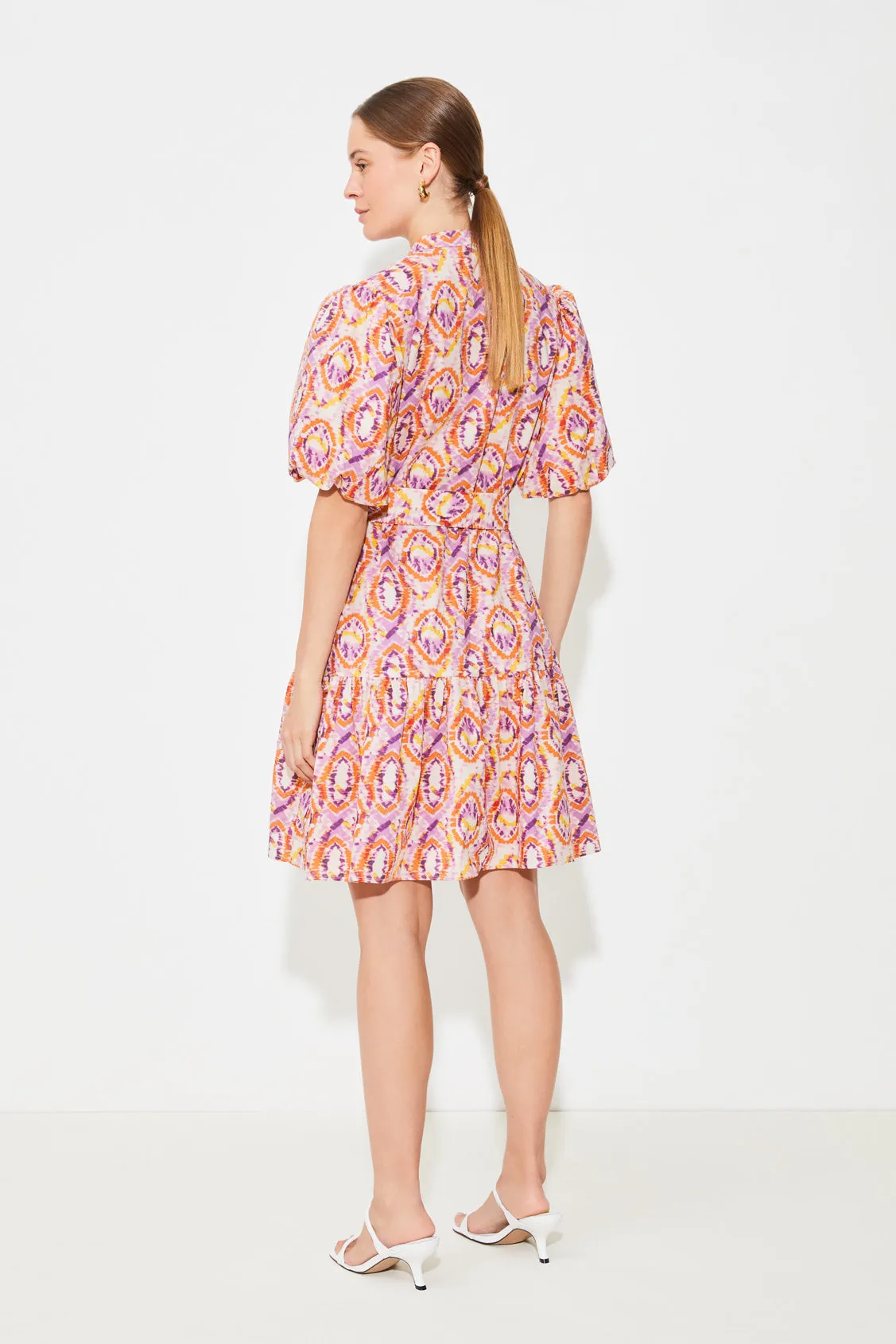 Suncoo Cerrone Retro Print Short Dress