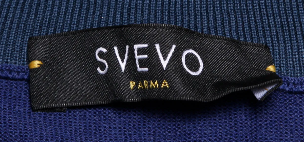 Svevo Parma Blue 1/4 Zip Sweater
