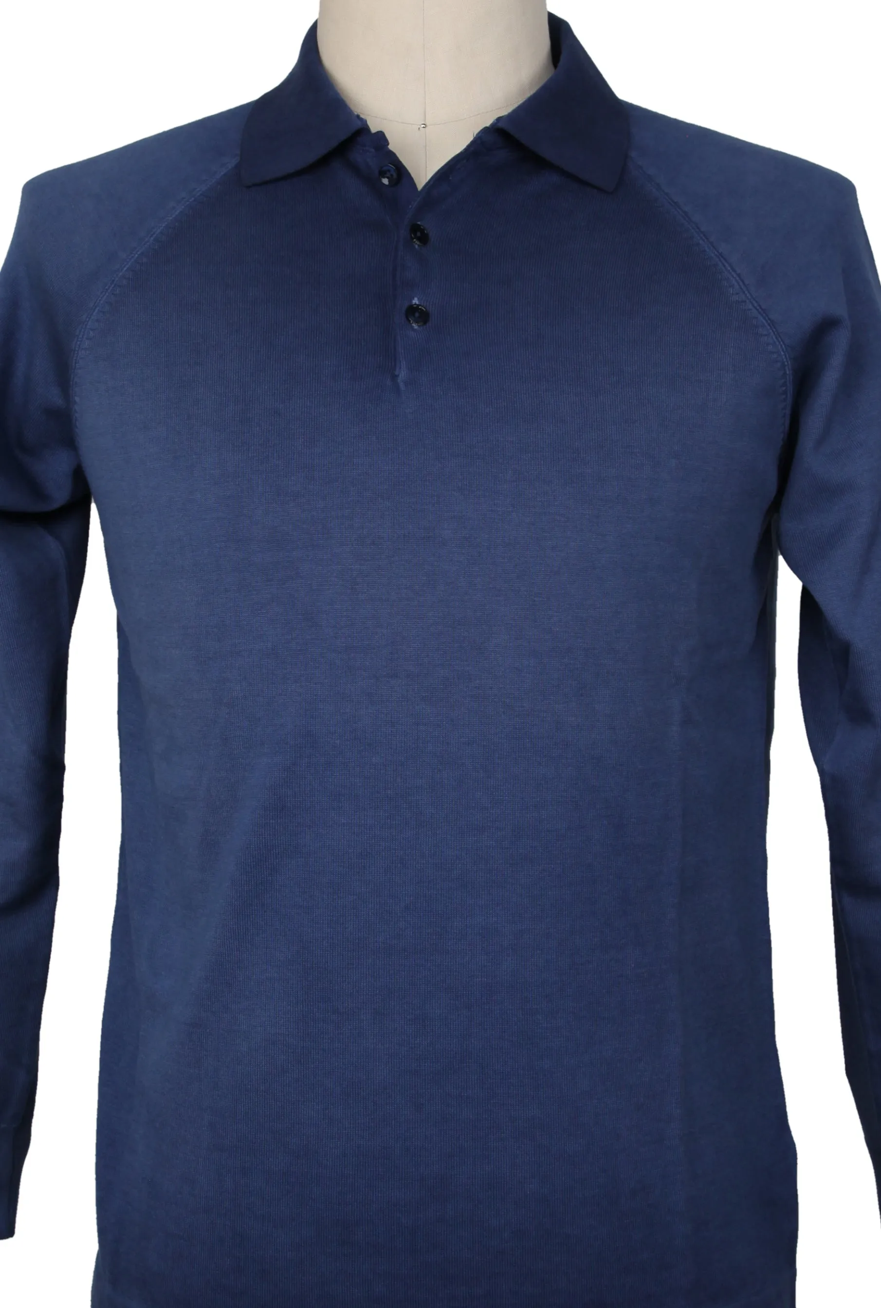 Svevo Parma Navy Blue 1/4 Button Polo Sweater