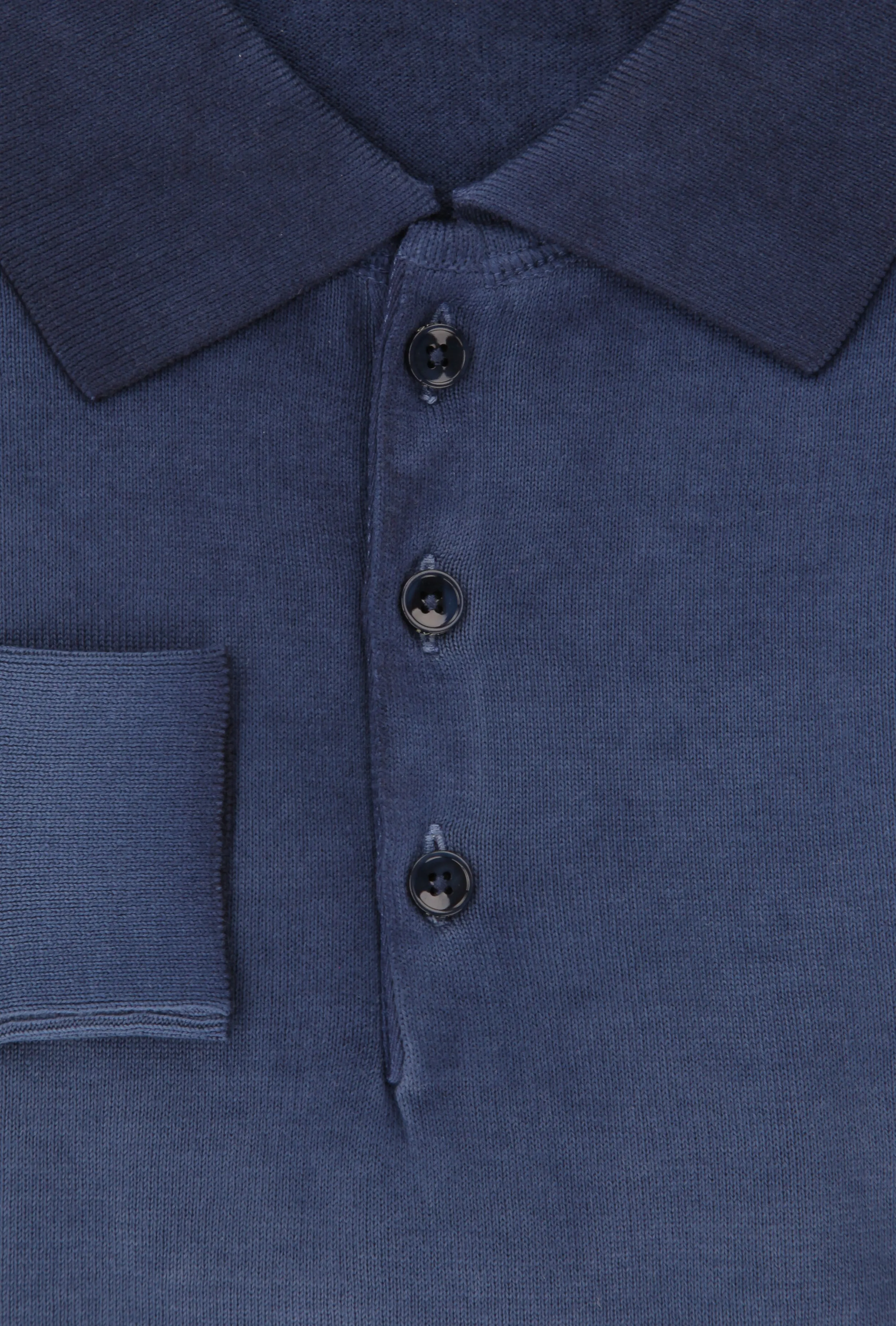Svevo Parma Navy Blue 1/4 Button Polo Sweater