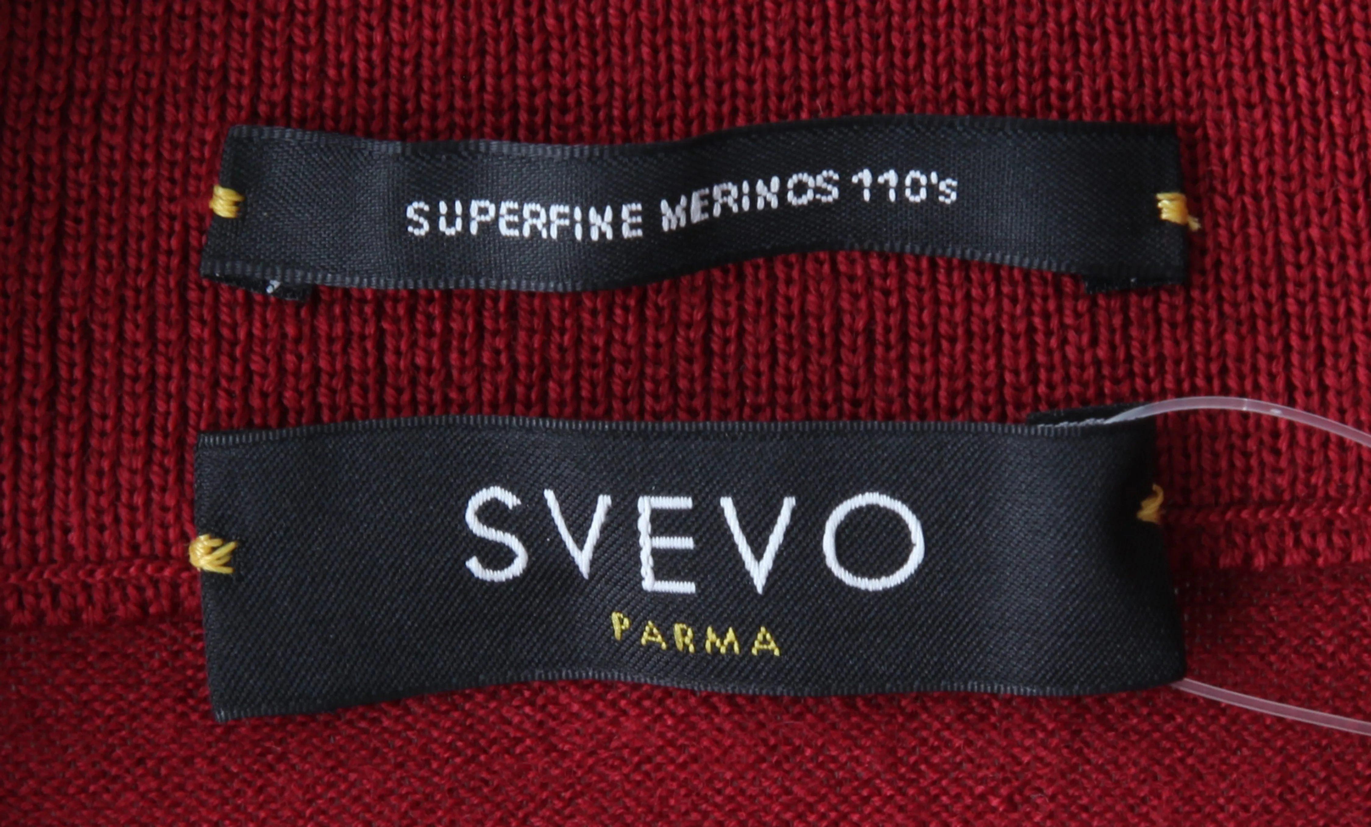 Svevo Parma Red 1/4 Zip Sweater