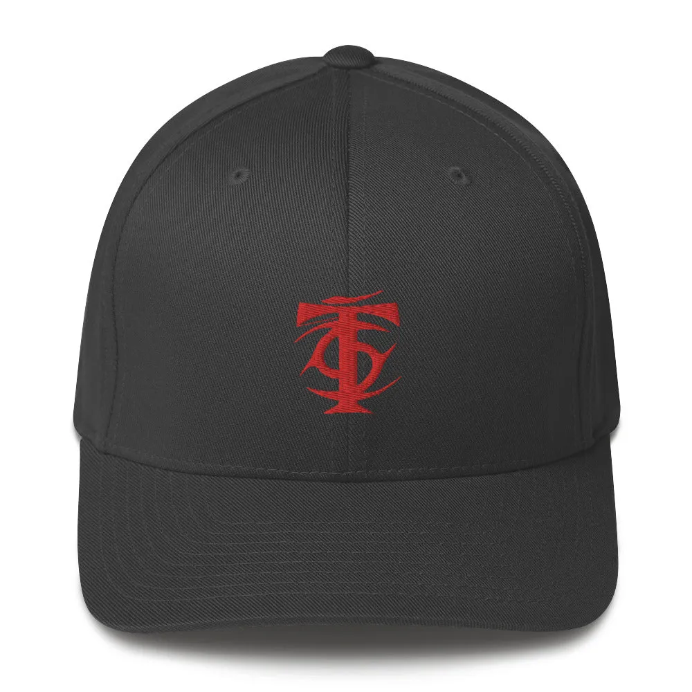 T Nation Structured Flexfit Cap - Red Logo