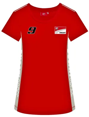 T-SHIRT DUCATI Tee Bike Ladies MotoGP Danilo Petrucci No 9 Motorcycle NEW! XL
