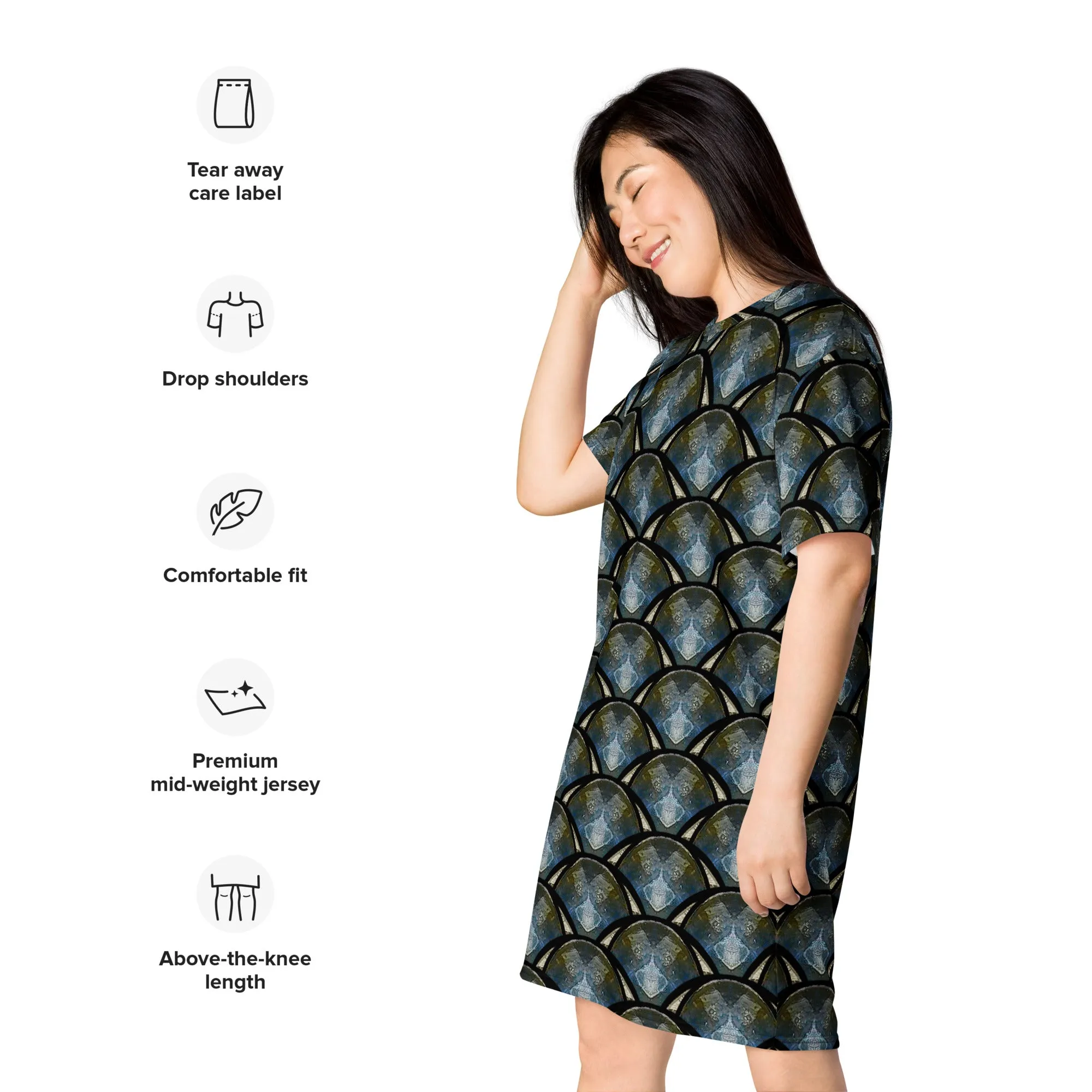 T-Shirt Tunic (Muliebris/Virilis)(Opal Skies Cantus Primus "Lūminōsitās") RJSTHs2024 RJS