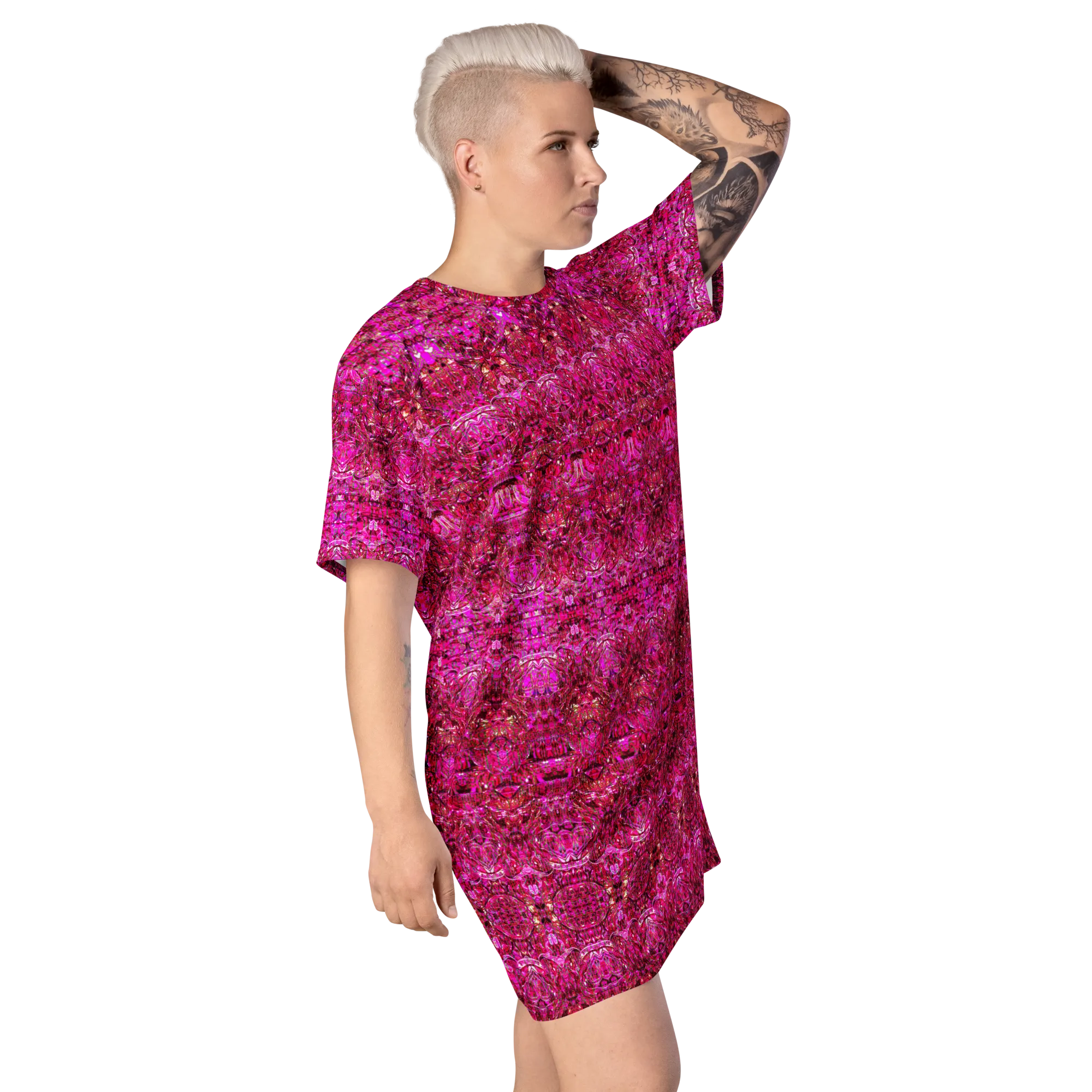 T-Shirt Tunic (Muliebris/Virilis)(Samhain Dream Thaw 13 of 15 Tredecim ex Quindecim & Pink Logo) RJSTHW2024 RJS