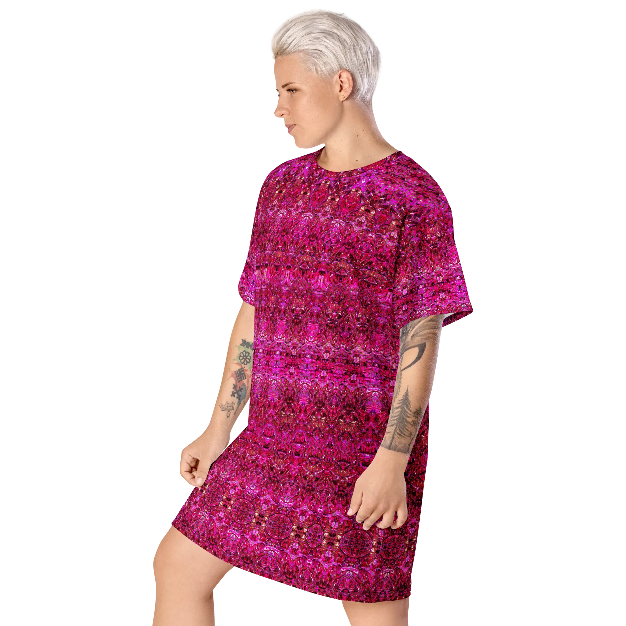 T-Shirt Tunic (Muliebris/Virilis)(Samhain Dream Thaw 13 of 15 Tredecim ex Quindecim & Pink Logo) RJSTHW2024 RJS
