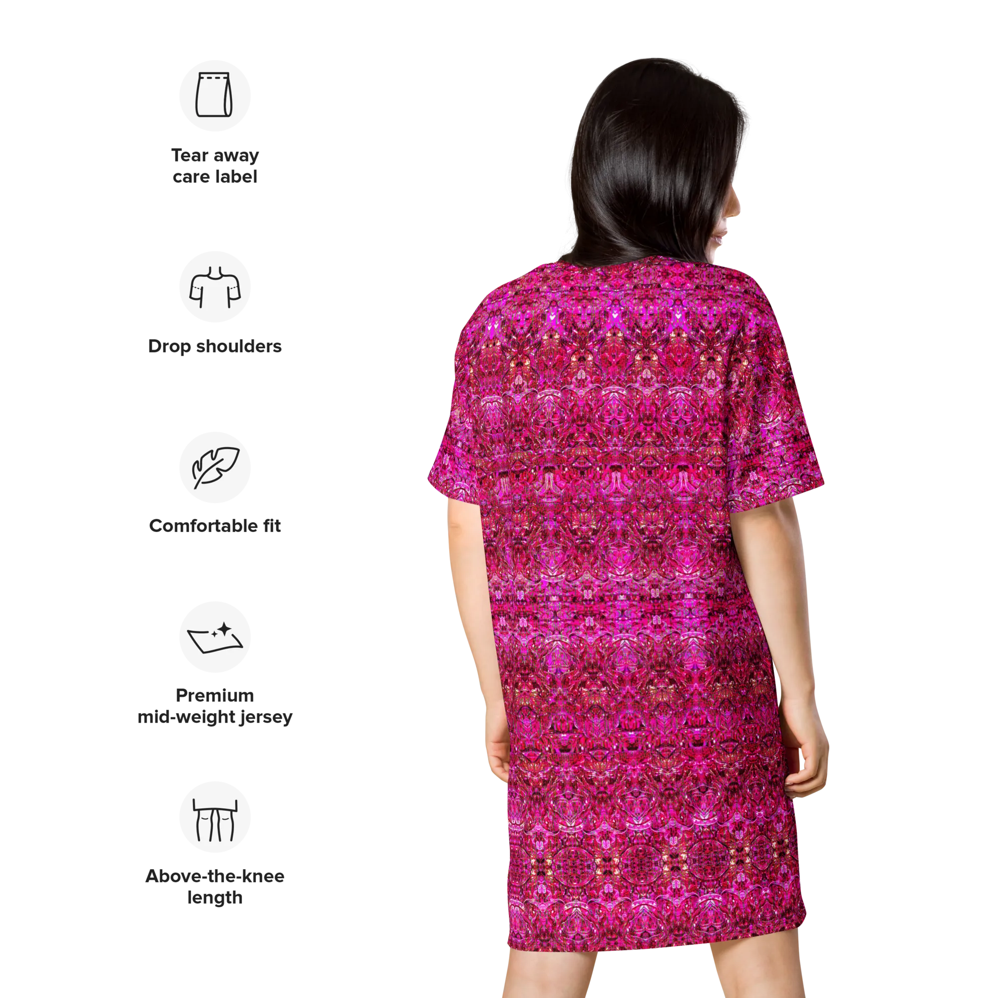 T-Shirt Tunic (Muliebris/Virilis)(Samhain Dream Thaw 13 of 15 Tredecim ex Quindecim & Pink Logo) RJSTHW2024 RJS