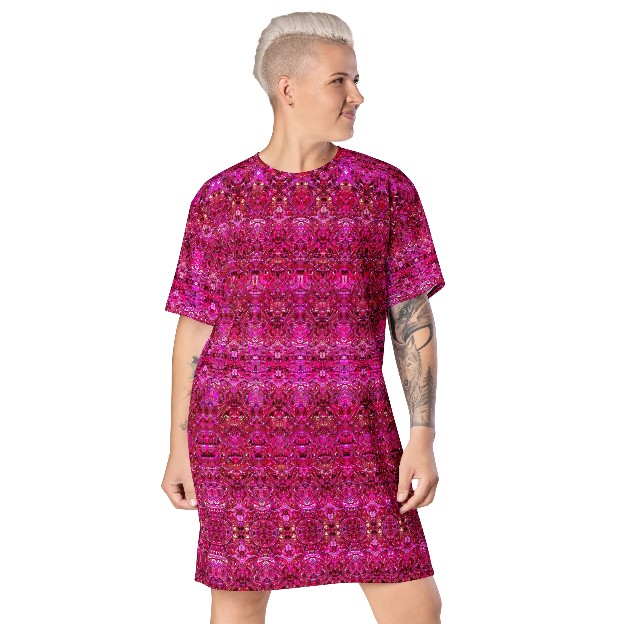 T-Shirt Tunic (Muliebris/Virilis)(Samhain Dream Thaw 13 of 15 Tredecim ex Quindecim & Pink Logo) RJSTHW2024 RJS