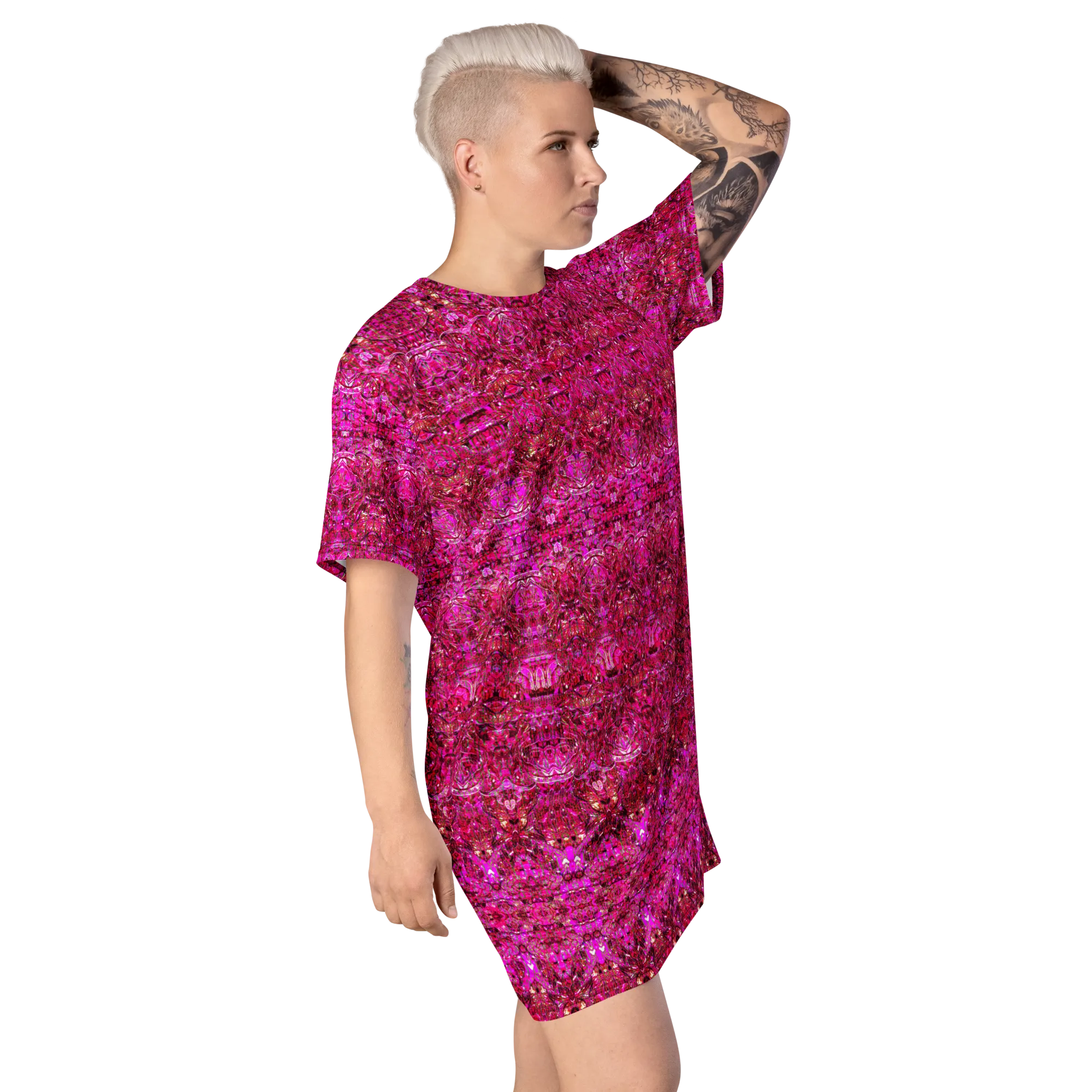 T-Shirt Tunic (Muliebris/Virilis)(Samhain Dream Thaw 13 of 15 Tredecim ex Quindecim & Pink Logo Vertō Supra Infraque) RJSTHW2024 RJS