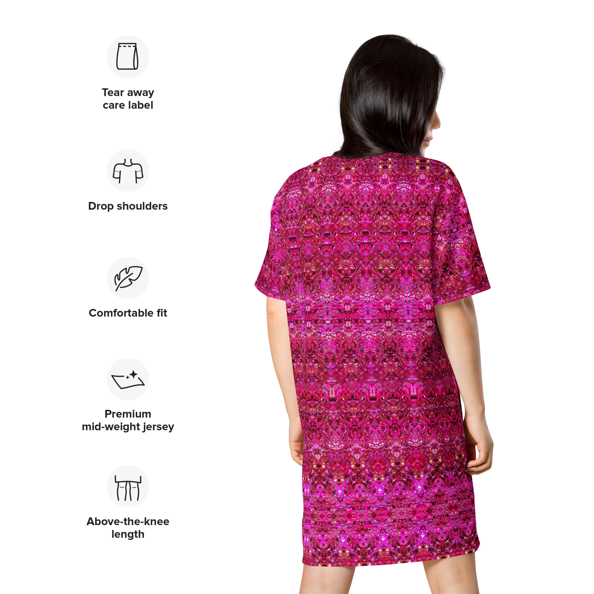 T-Shirt Tunic (Muliebris/Virilis)(Samhain Dream Thaw 13 of 15 Tredecim ex Quindecim & Pink Logo Vertō Supra Infraque) RJSTHW2024 RJS