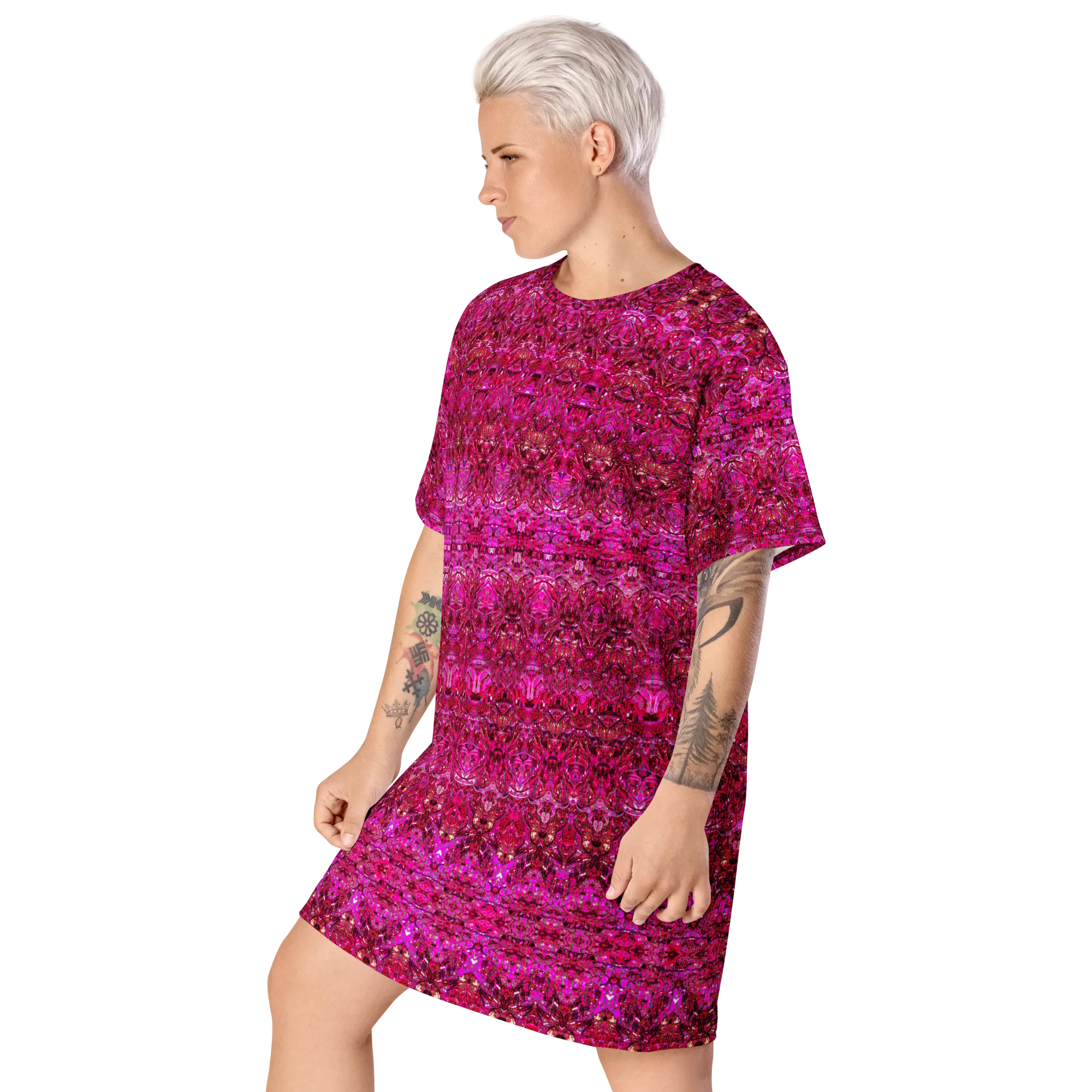 T-Shirt Tunic (Muliebris/Virilis)(Samhain Dream Thaw 13 of 15 Tredecim ex Quindecim & Pink Logo Vertō Supra Infraque) RJSTHW2024 RJS
