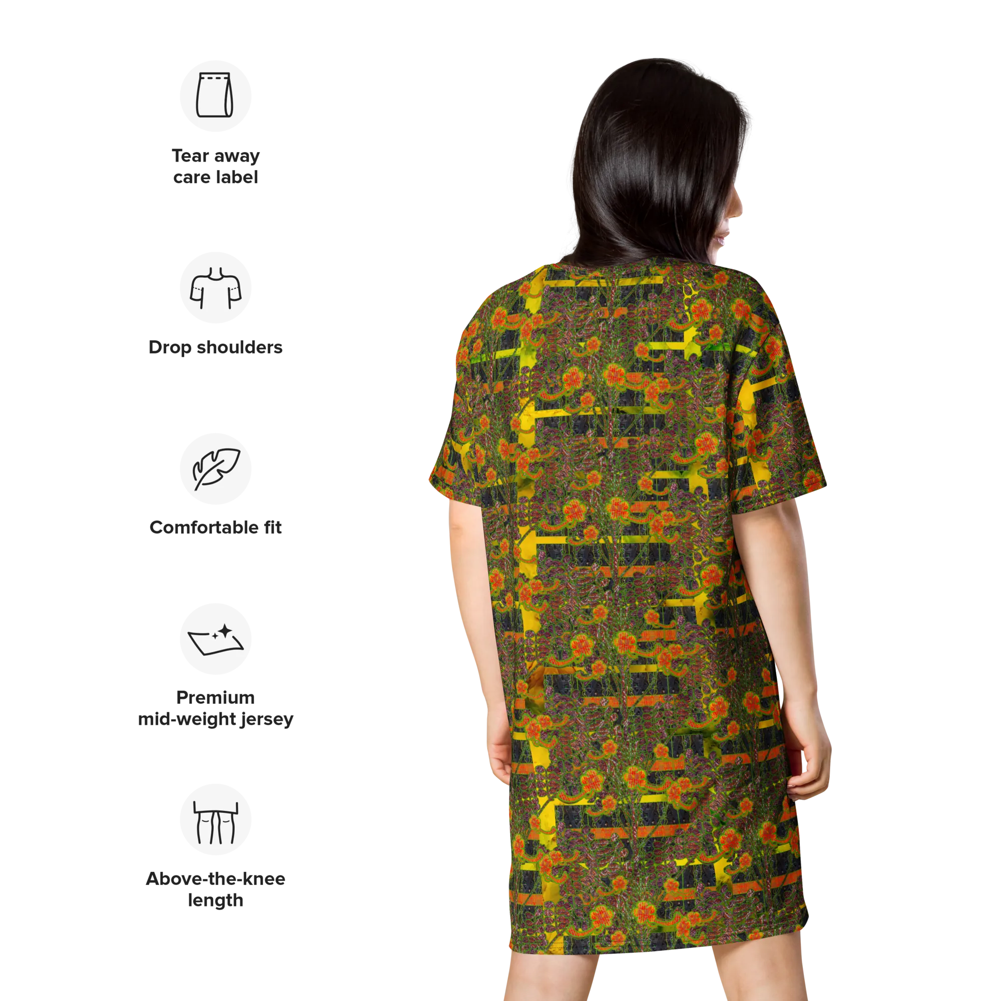 T-Shirt Tunic (Muliebris/Virilis)(Tree Link WindSong Flower) RJSTH@Fabric#1 RJSTHW2024 RJS