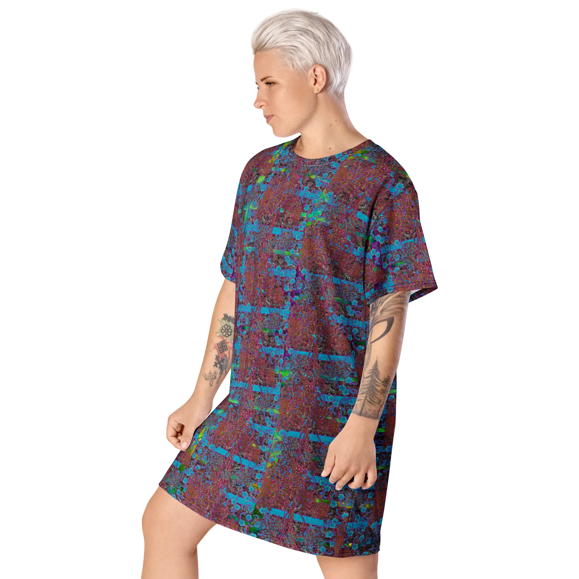 T-Shirt Tunic (Muliebris/Virilis)(Tree Link WindSong Flower) RJSTH@Fabric#11 RJSTHW2024 RJS