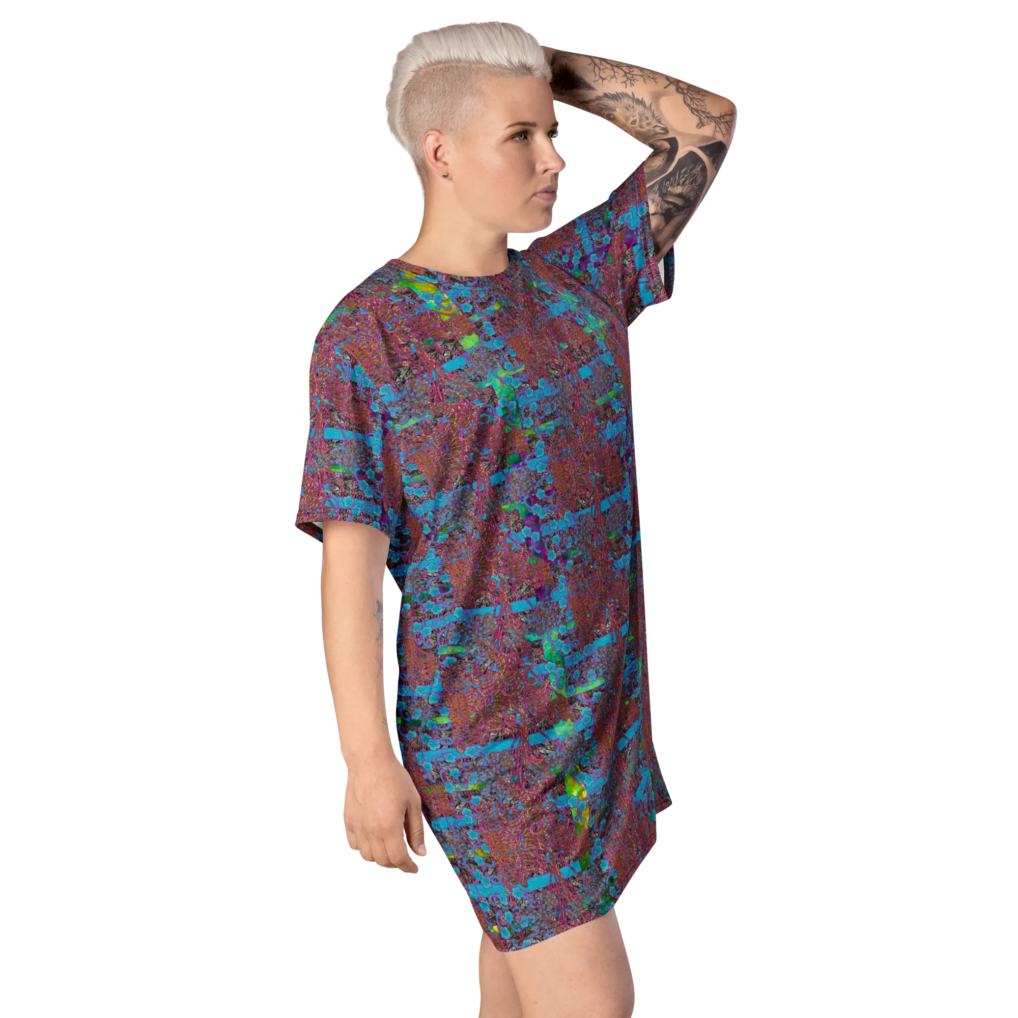 T-Shirt Tunic (Muliebris/Virilis)(Tree Link WindSong Flower) RJSTH@Fabric#11 RJSTHW2024 RJS