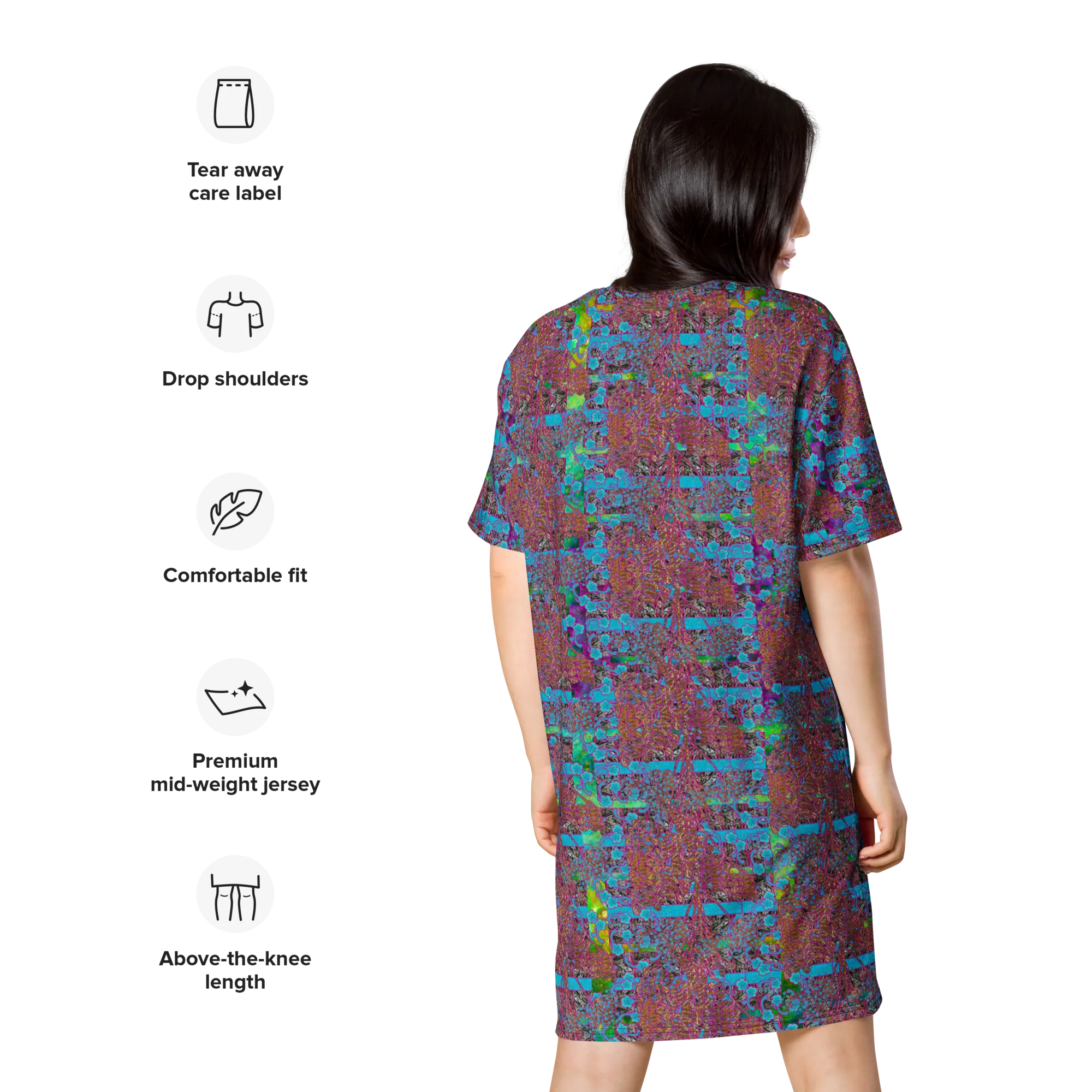 T-Shirt Tunic (Muliebris/Virilis)(Tree Link WindSong Flower) RJSTH@Fabric#11 RJSTHW2024 RJS