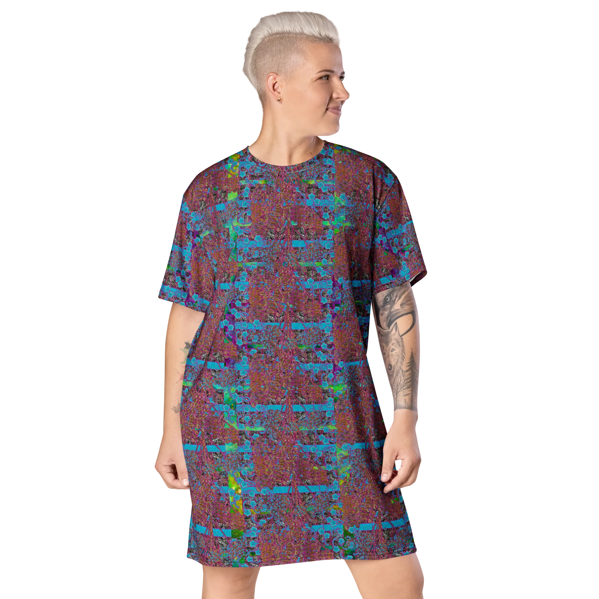 T-Shirt Tunic (Muliebris/Virilis)(Tree Link WindSong Flower) RJSTH@Fabric#11 RJSTHW2024 RJS