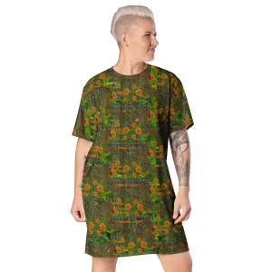 T-Shirt Tunic (Muliebris/Virilis)(Tree Link WindSong Flower) RJSTH@Fabric#3 RJSTHW2024 RJS