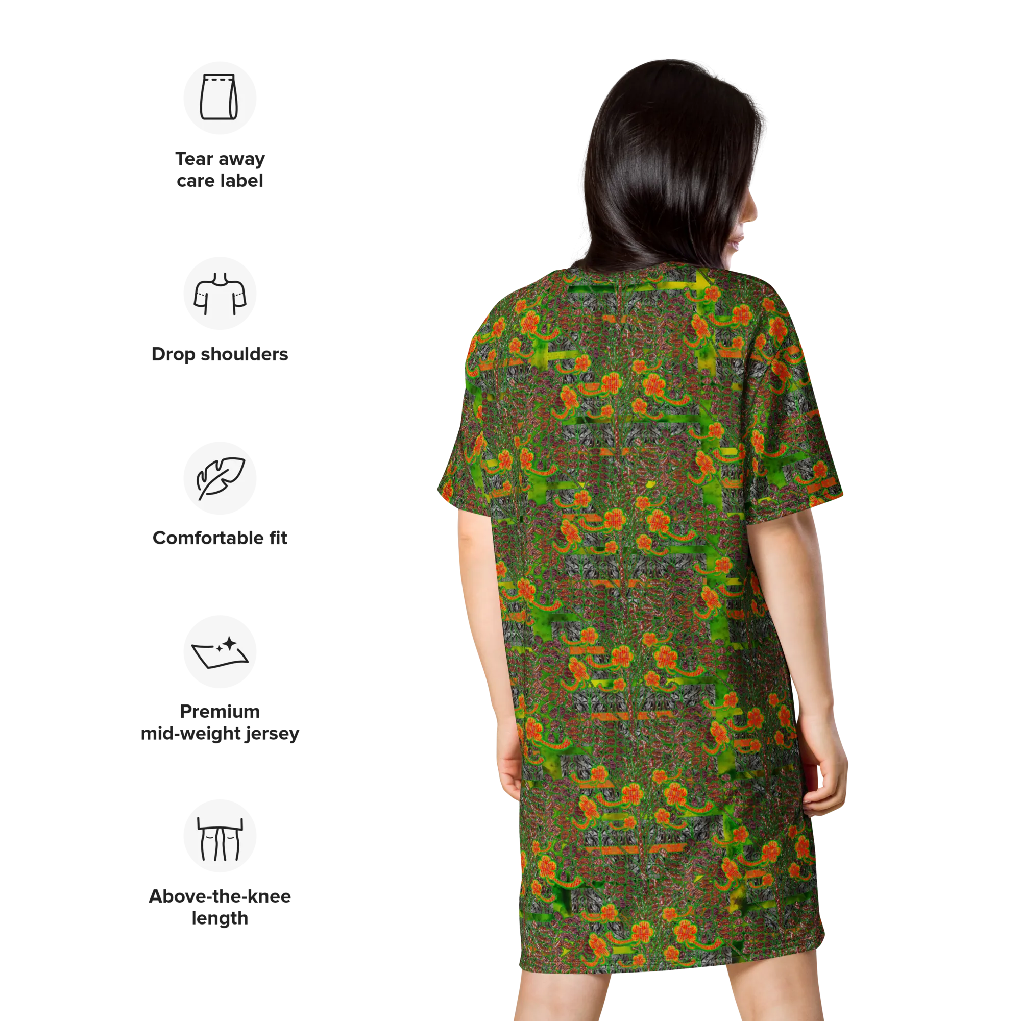 T-Shirt Tunic (Muliebris/Virilis)(Tree Link WindSong Flower) RJSTH@Fabric#3 RJSTHW2024 RJS