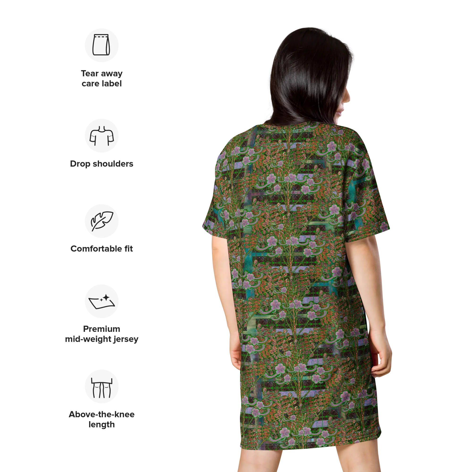 T-Shirt Tunic (Muliebris/Virilis)(Tree Link WindSong Flower) RJSTH@Fabric#4 RJSTHW2024 RJS