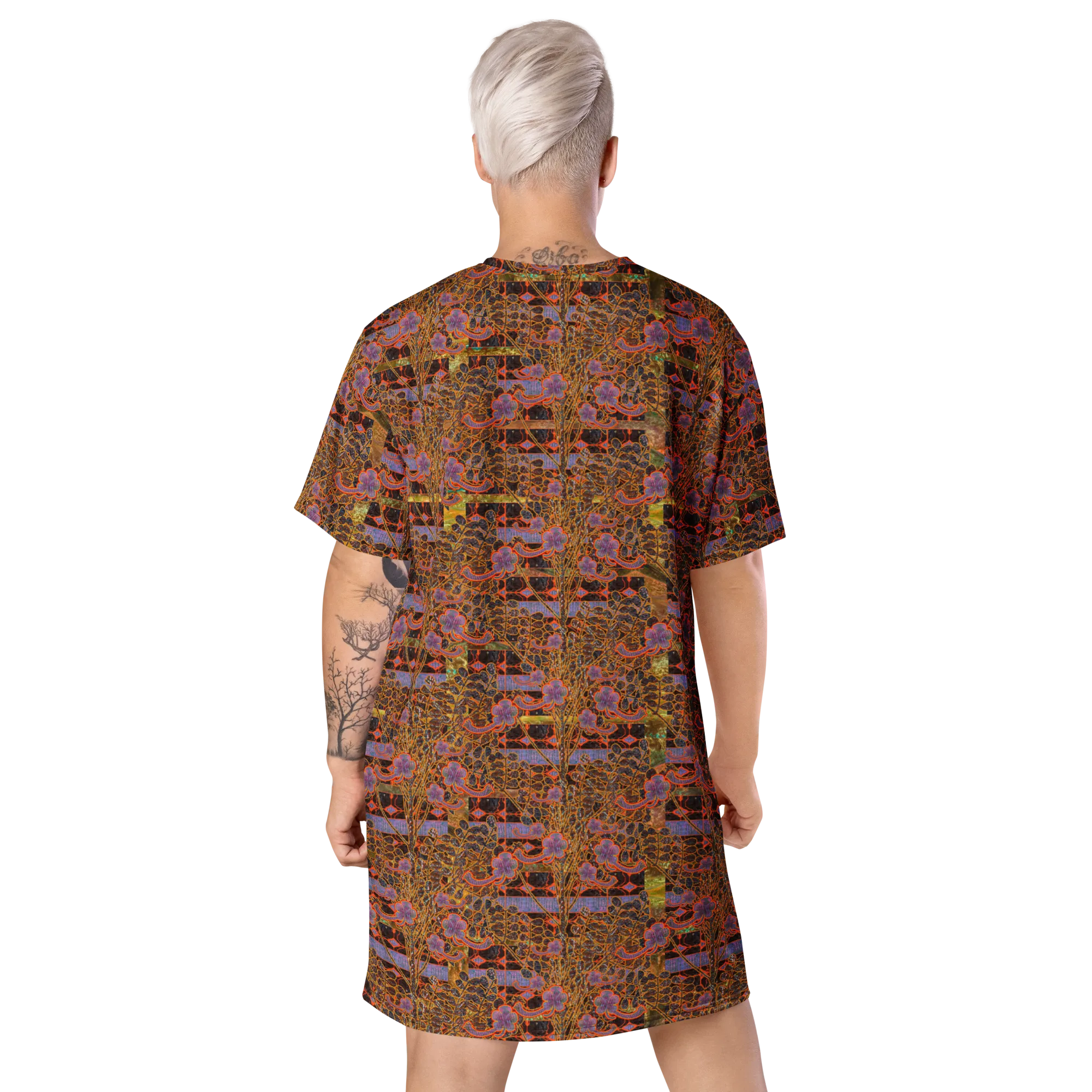 T-Shirt Tunic (Muliebris/Virilis)(Tree Link WindSong Flower) RJSTH@Fabric#6 RJSTHW2024 RJS