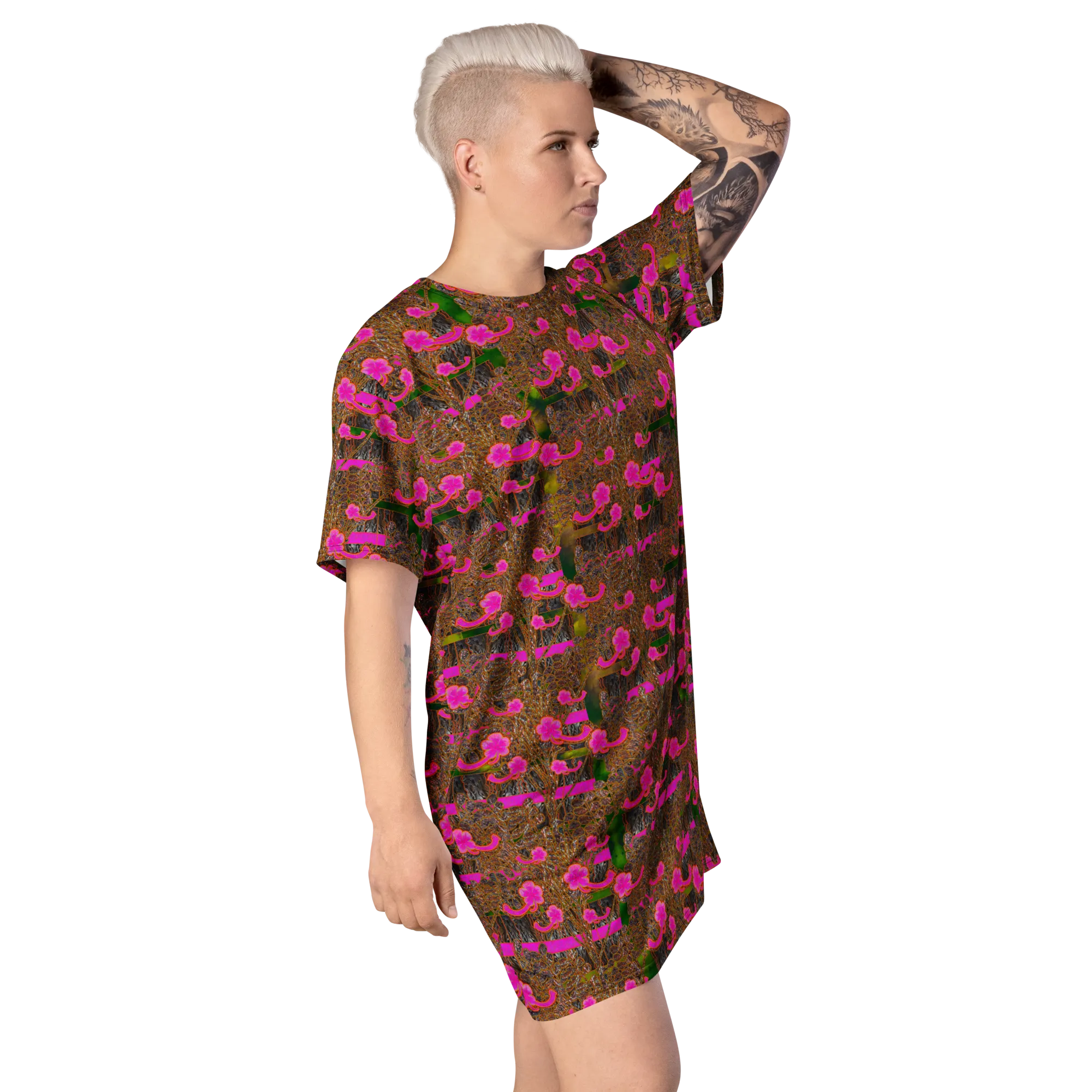 T-Shirt Tunic (Muliebris/Virilis)(Tree Link WindSong Flower) RJSTH@Fabric#7 RJSTHW2024 RJS