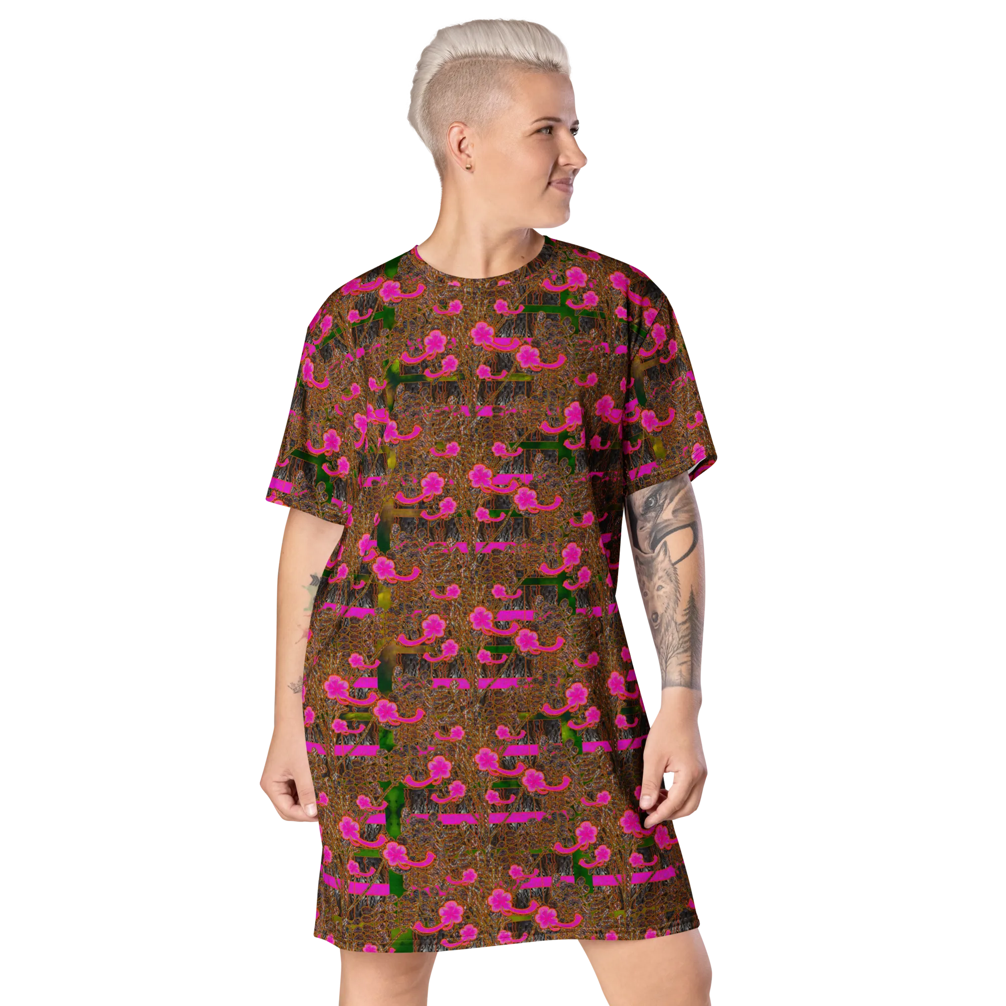 T-Shirt Tunic (Muliebris/Virilis)(Tree Link WindSong Flower) RJSTH@Fabric#7 RJSTHW2024 RJS