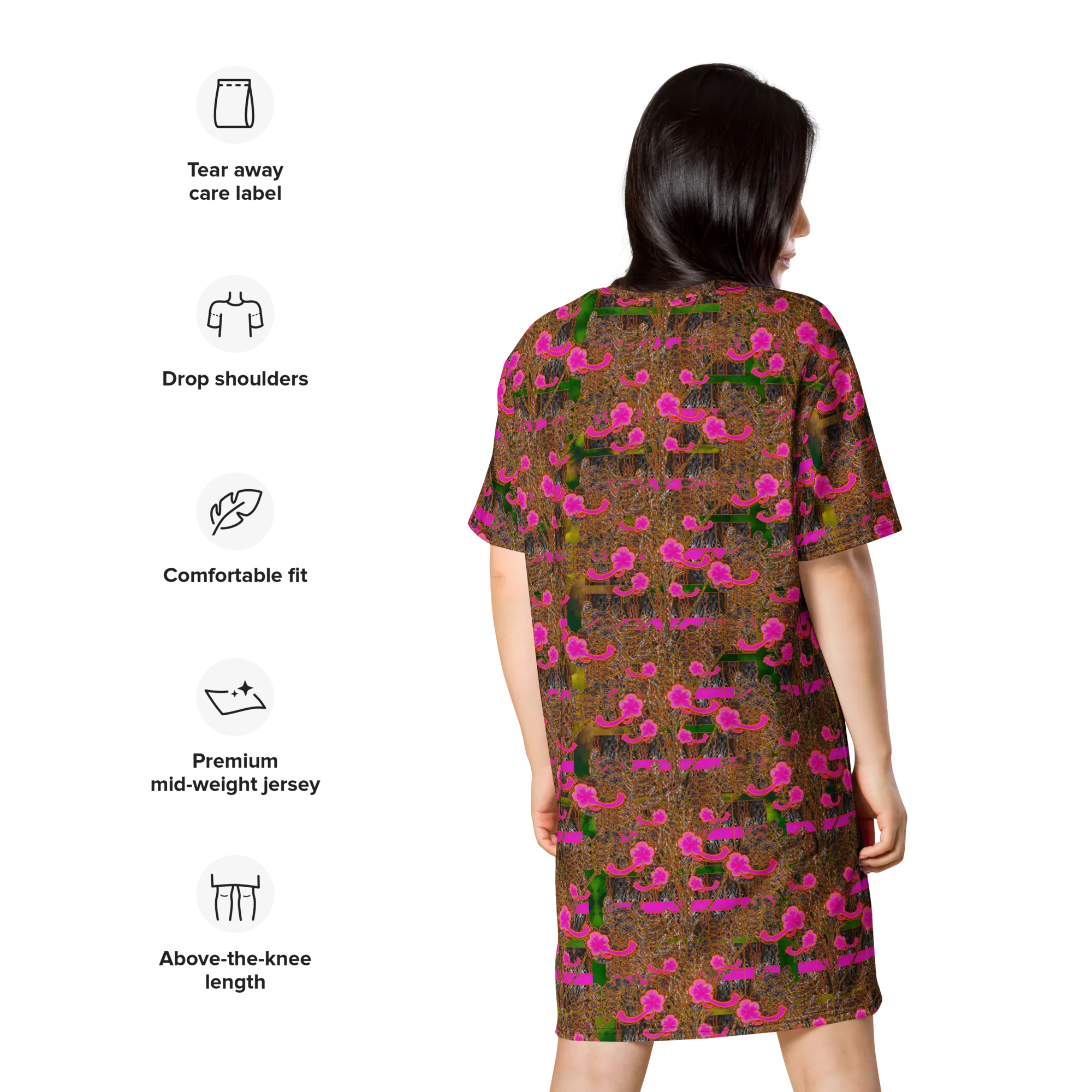 T-Shirt Tunic (Muliebris/Virilis)(Tree Link WindSong Flower) RJSTH@Fabric#7 RJSTHW2024 RJS