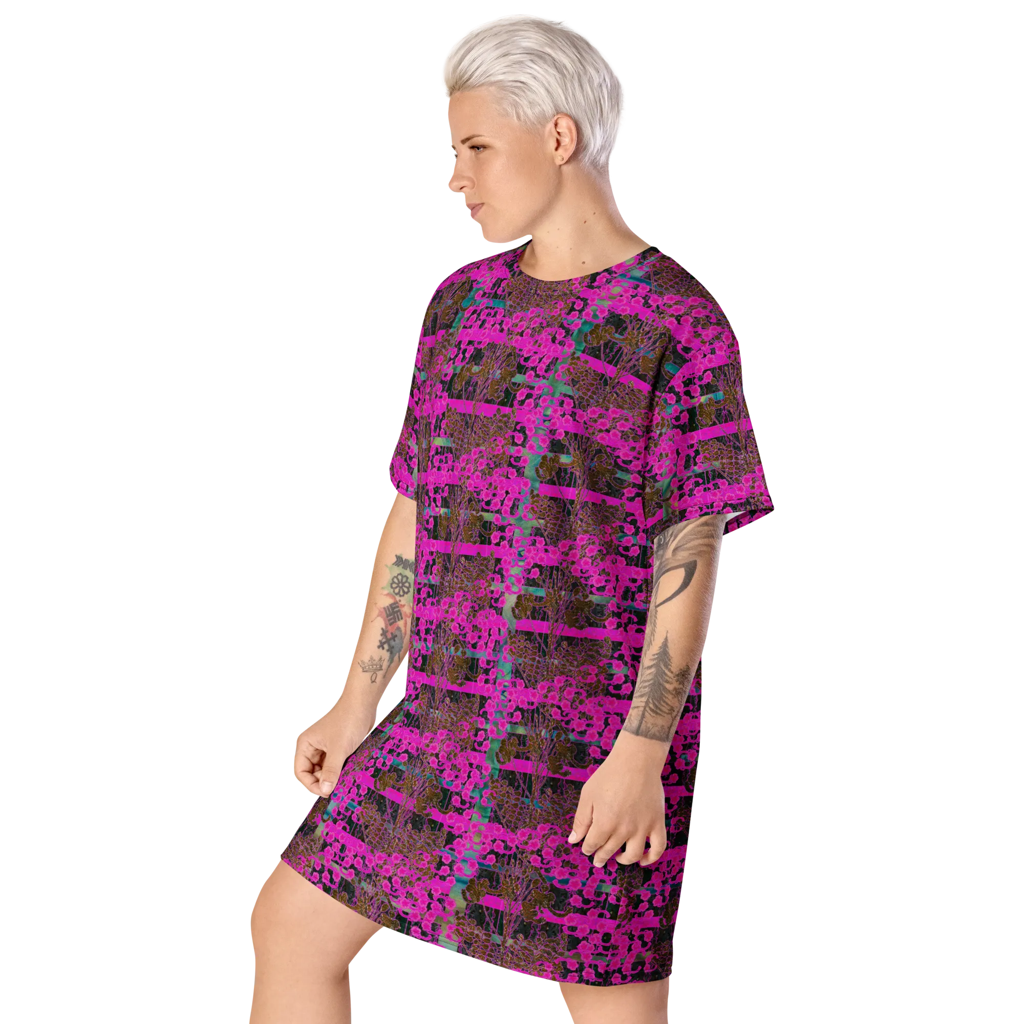 T-Shirt Tunic (Muliebris/Virilis)(Tree Link WindSong Flower) RJSTH@Fabric#9 RJSTHW2024 RJS