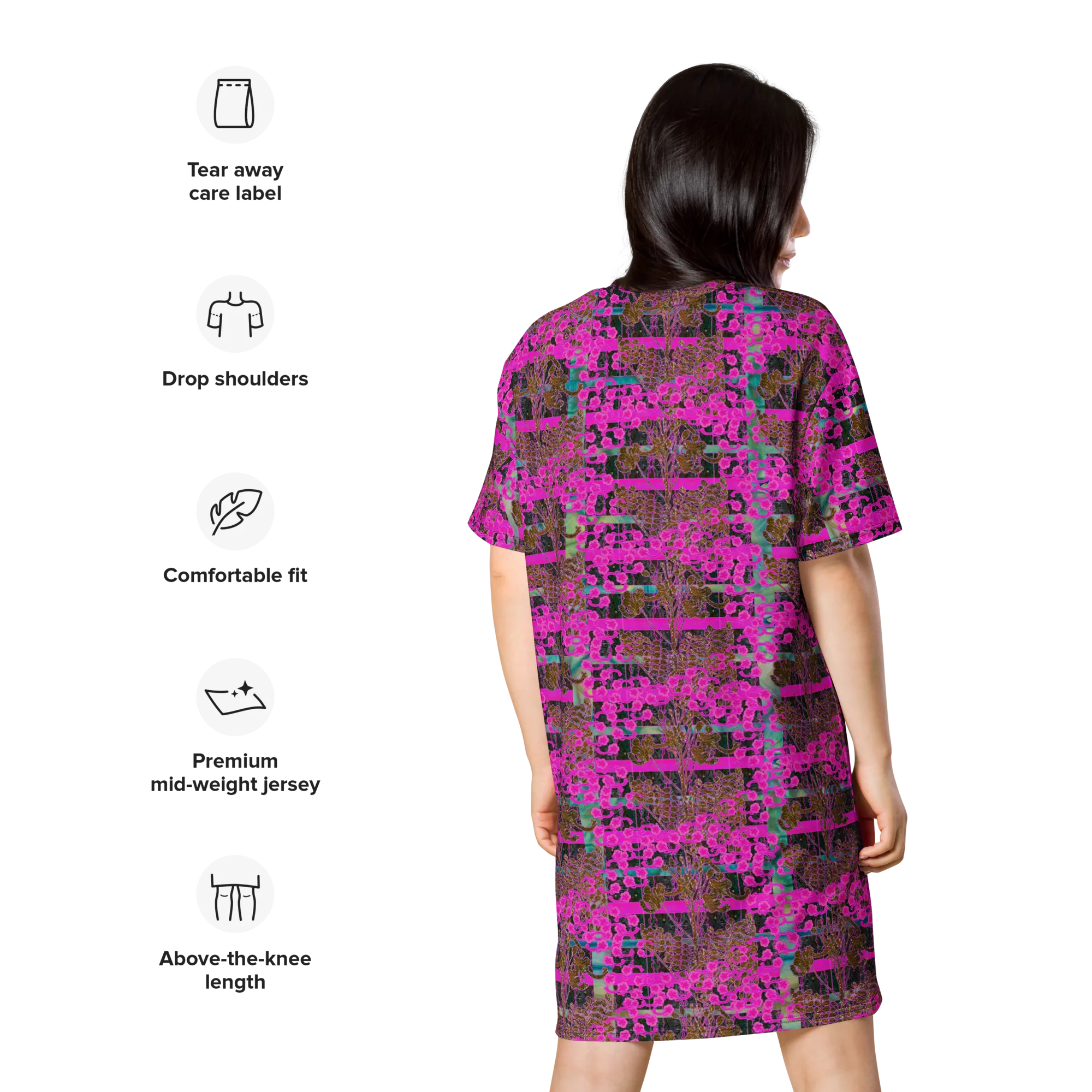 T-Shirt Tunic (Muliebris/Virilis)(Tree Link WindSong Flower) RJSTH@Fabric#9 RJSTHW2024 RJS