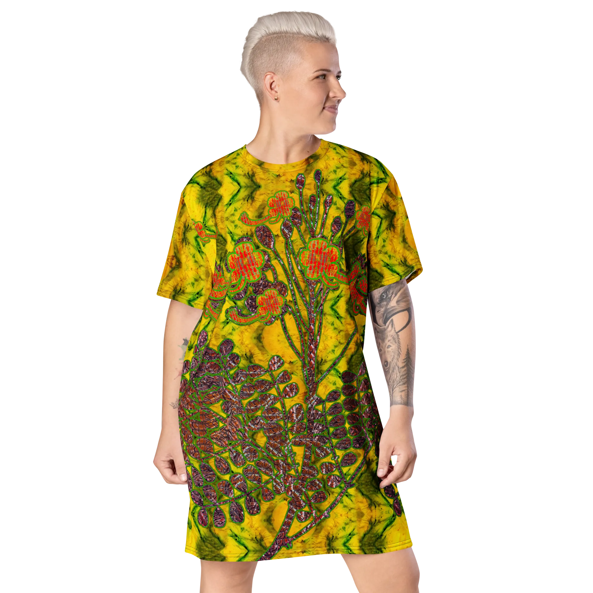 T-Shirt Tunic (Muliebris/Virilis)(WindSong Flower) RJSTH@Fabric#1 RJSTHW2024 RJS