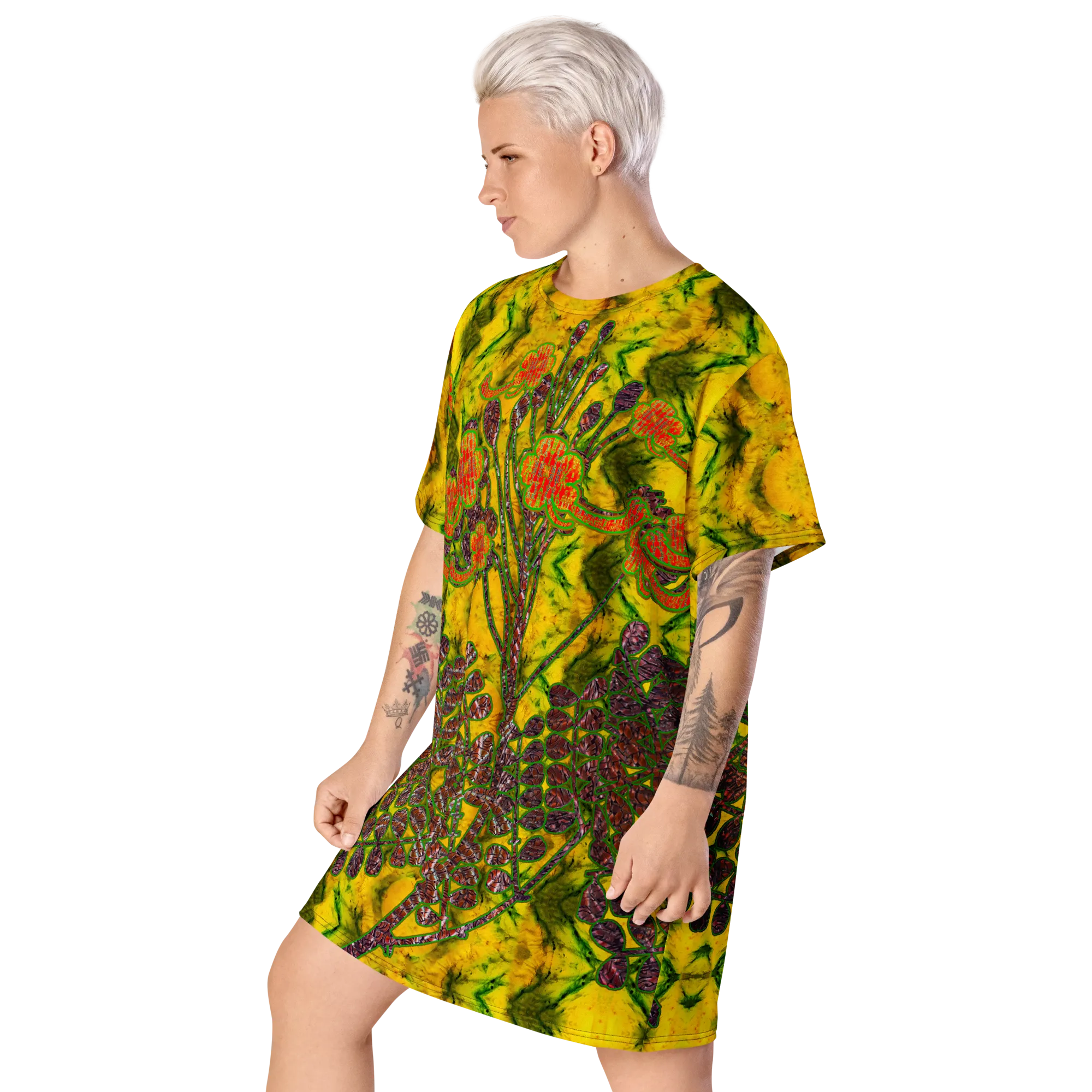 T-Shirt Tunic (Muliebris/Virilis)(WindSong Flower) RJSTH@Fabric#1 RJSTHW2024 RJS