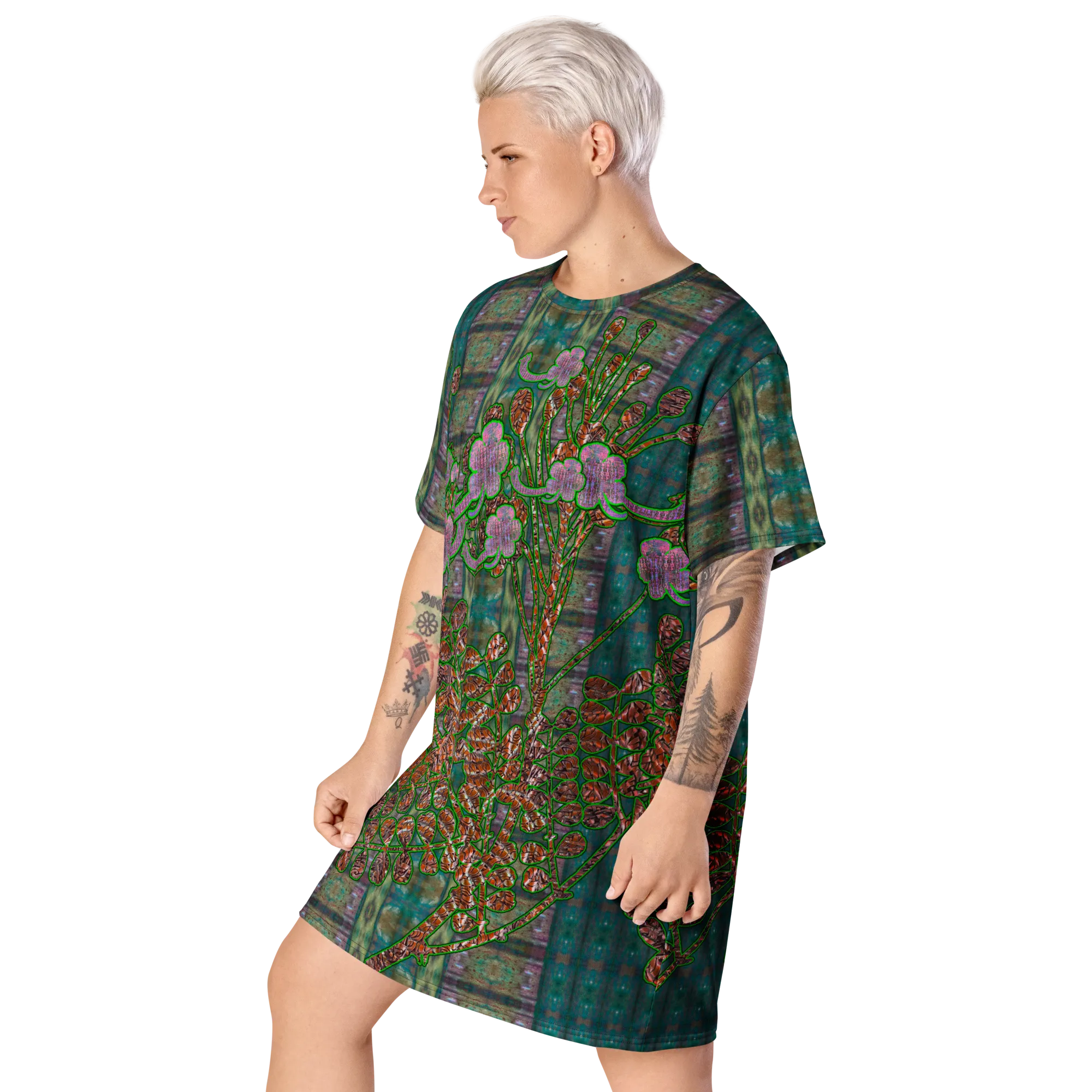 T-Shirt Tunic (Muliebris/Virilis)(WindSong Flower) RJSTH@Fabric#4 RJSTHW2024 RJS