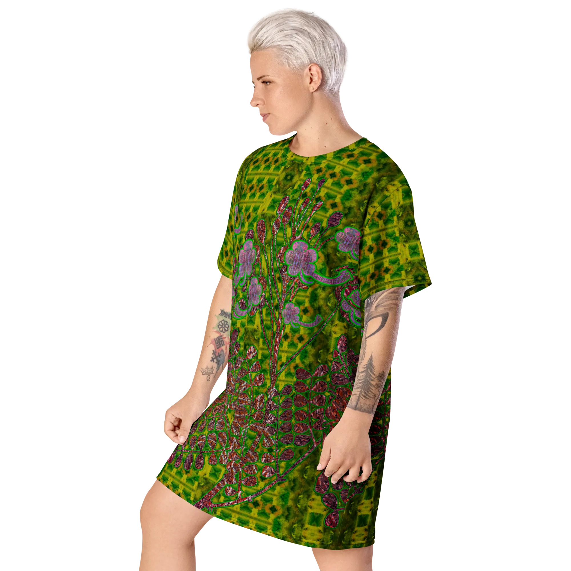T-Shirt Tunic (Muliebris/Virilis)(WindSong Flower) RJSTH@Fabric#5 RJSTHW2024 RJS