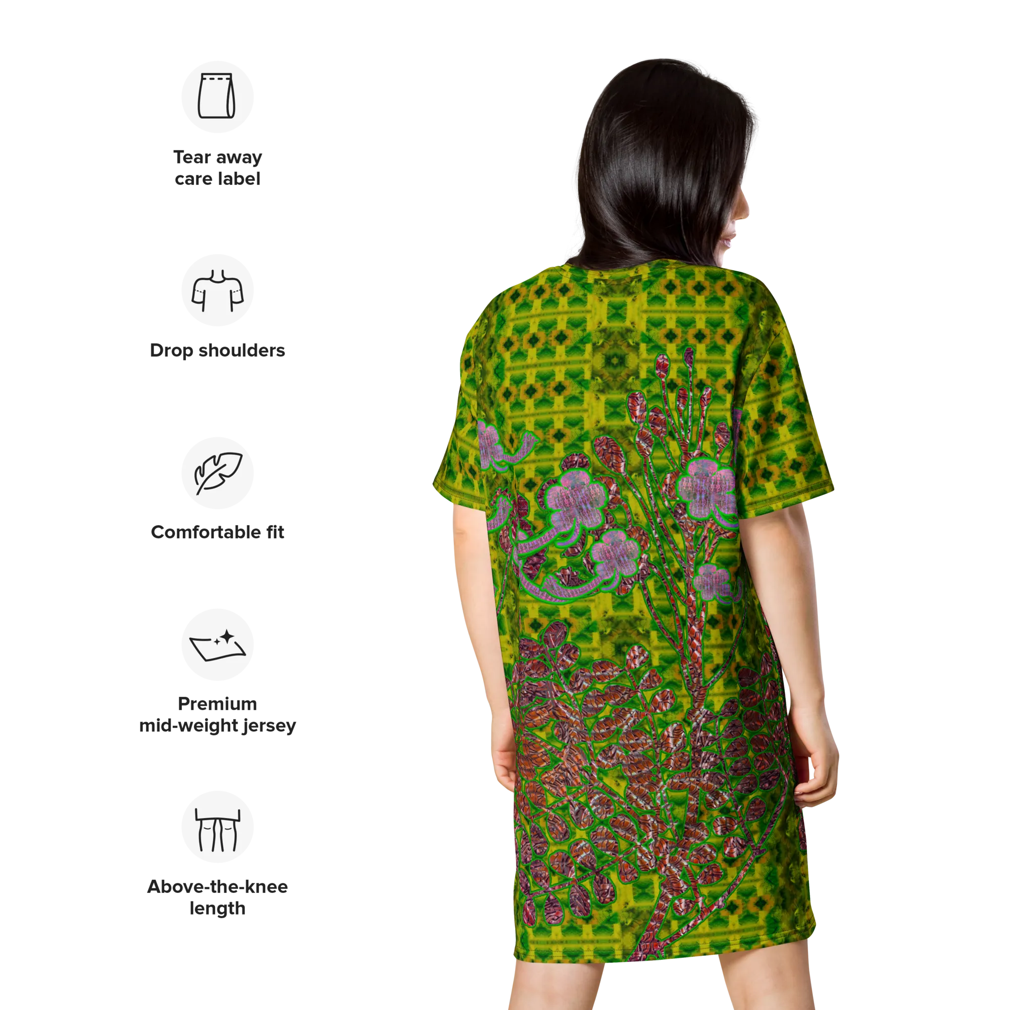 T-Shirt Tunic (Muliebris/Virilis)(WindSong Flower) RJSTH@Fabric#5 RJSTHW2024 RJS