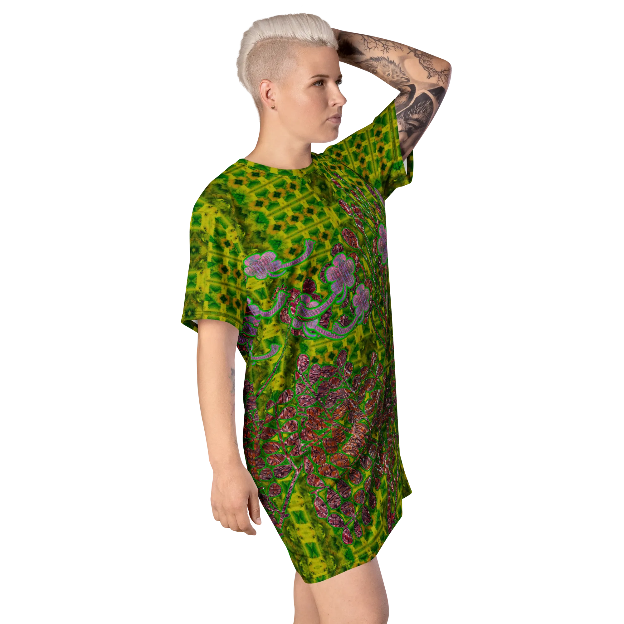 T-Shirt Tunic (Muliebris/Virilis)(WindSong Flower) RJSTH@Fabric#5 RJSTHW2024 RJS