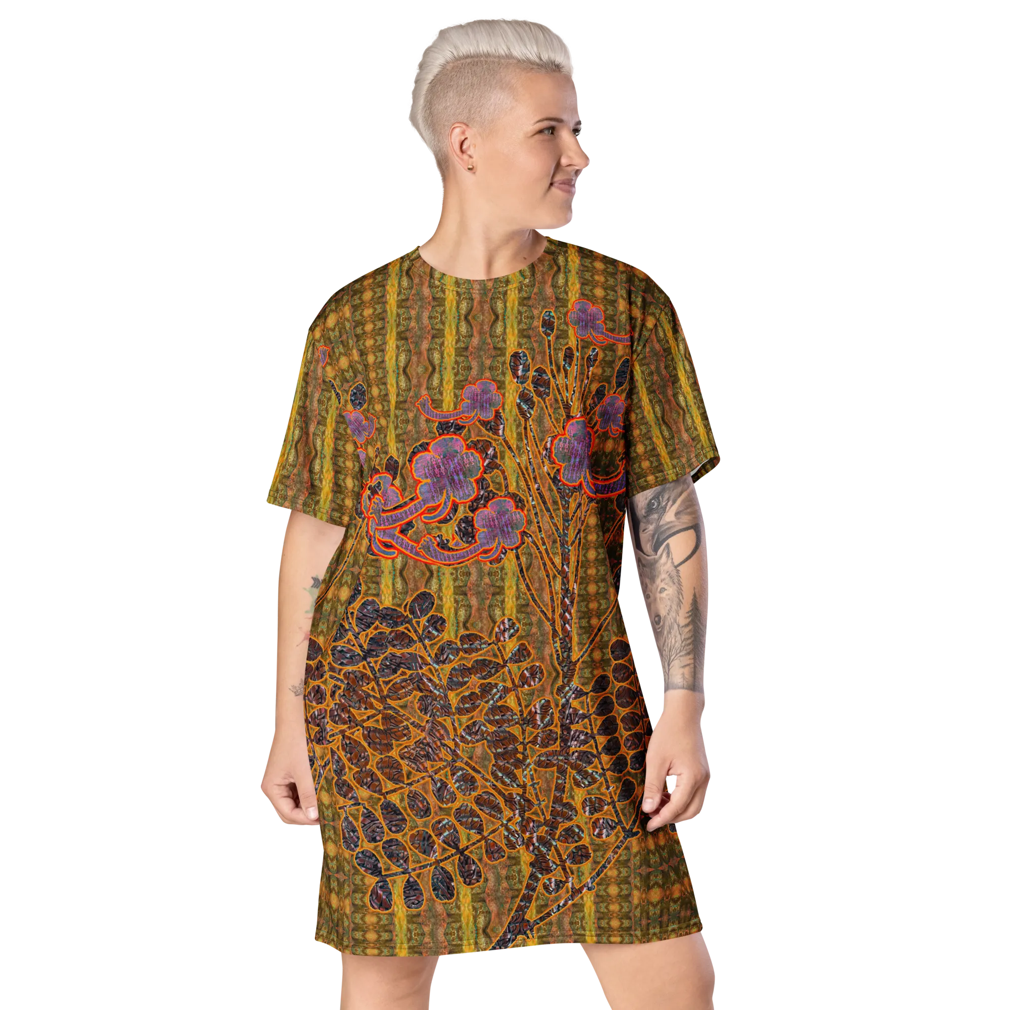 T-Shirt Tunic (Muliebris/Virilis)(WindSong Flower) RJSTH@Fabric#6 RJSTHW2024 RJS