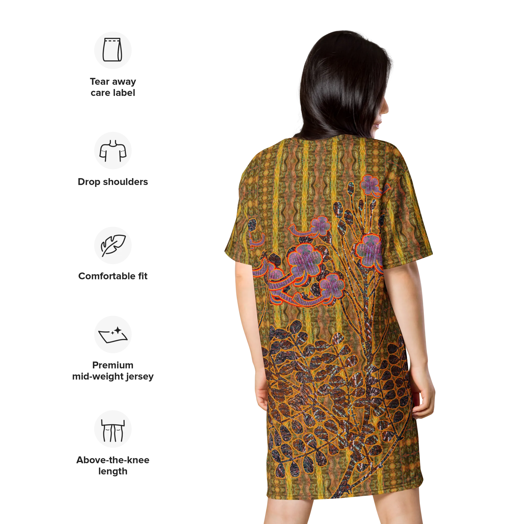 T-Shirt Tunic (Muliebris/Virilis)(WindSong Flower) RJSTH@Fabric#6 RJSTHW2024 RJS