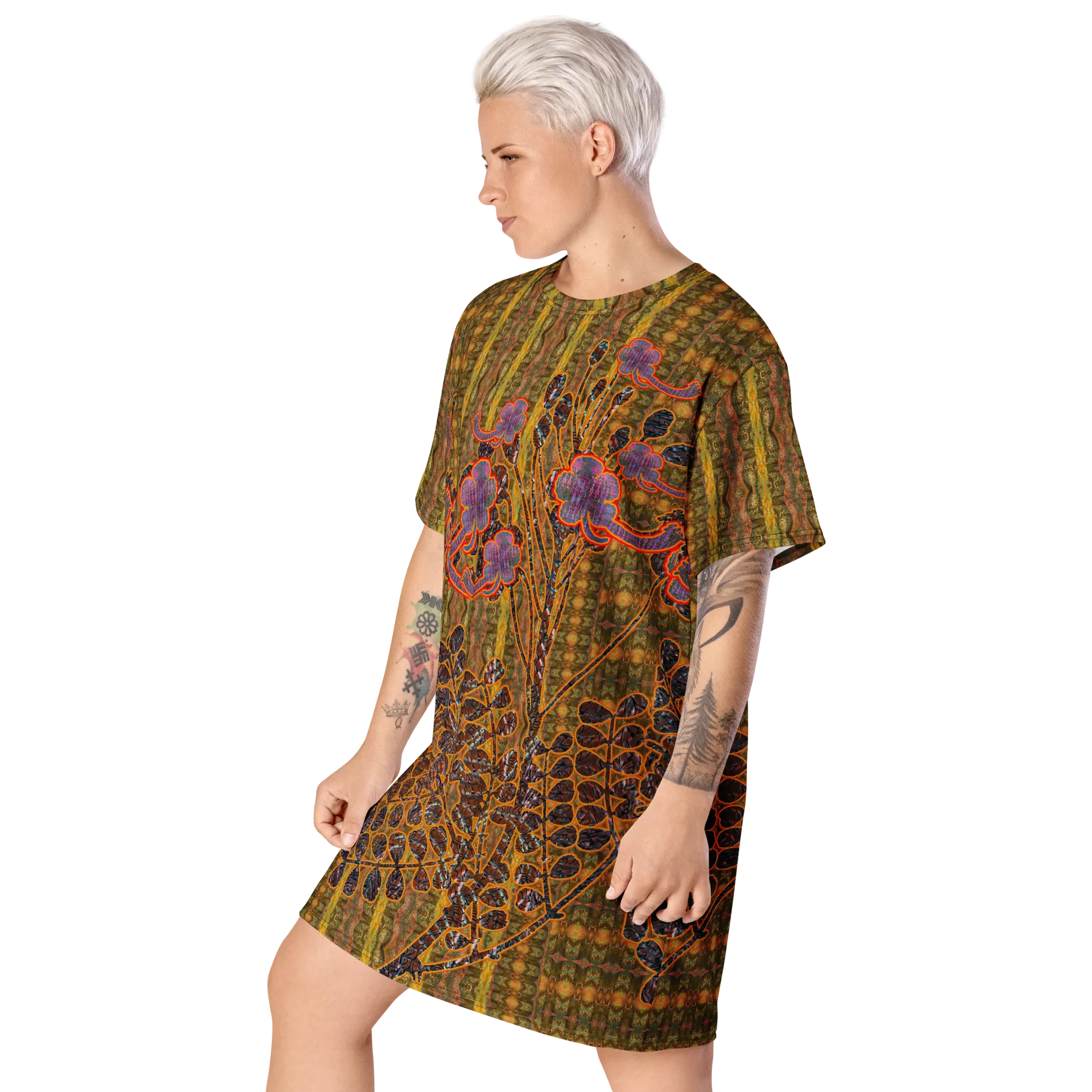 T-Shirt Tunic (Muliebris/Virilis)(WindSong Flower) RJSTH@Fabric#6 RJSTHW2024 RJS