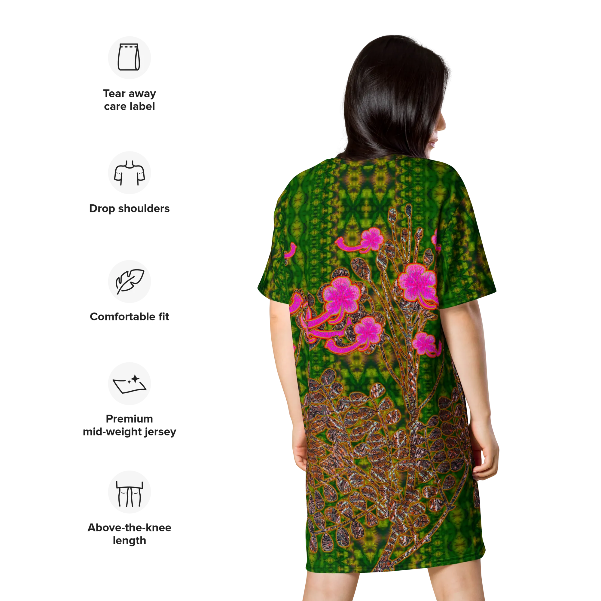 T-Shirt Tunic (Muliebris/Virilis)(WindSong Flower) RJSTH@Fabric#7 RJSTHW2024 RJS