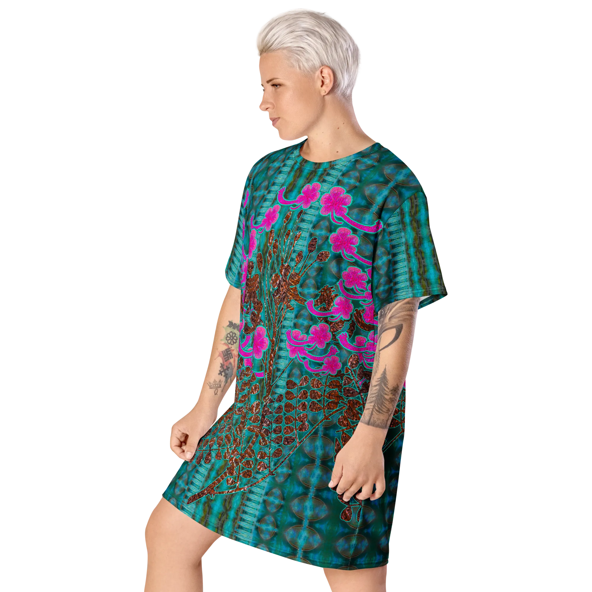 T-Shirt Tunic (Muliebris/Virilis)(WindSong Flower) RJSTH@Fabric#8 RJSTHW2024 RJS