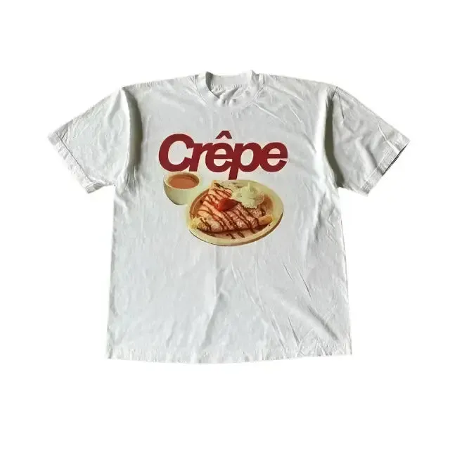T Shirt White Orange