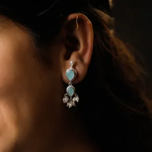Tanmani Earring with Chalcedony Stone