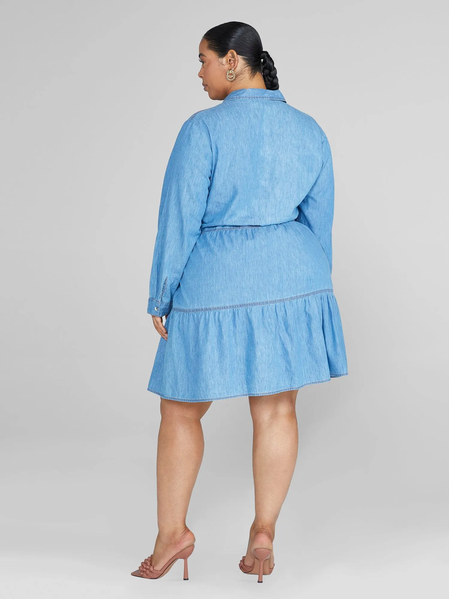 Tanya Tiered Chambray Dress