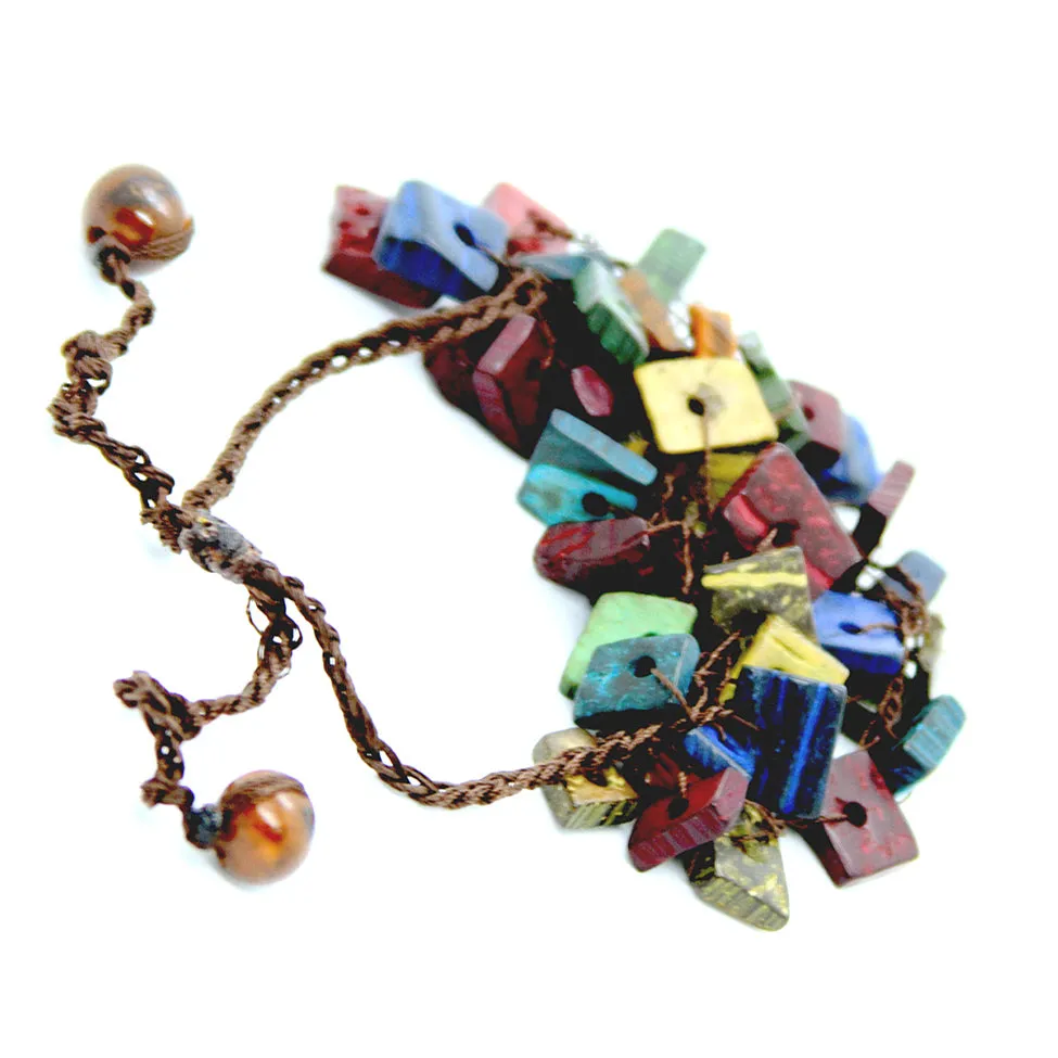 Terra: Multicolor Coconut Husk Bracelet